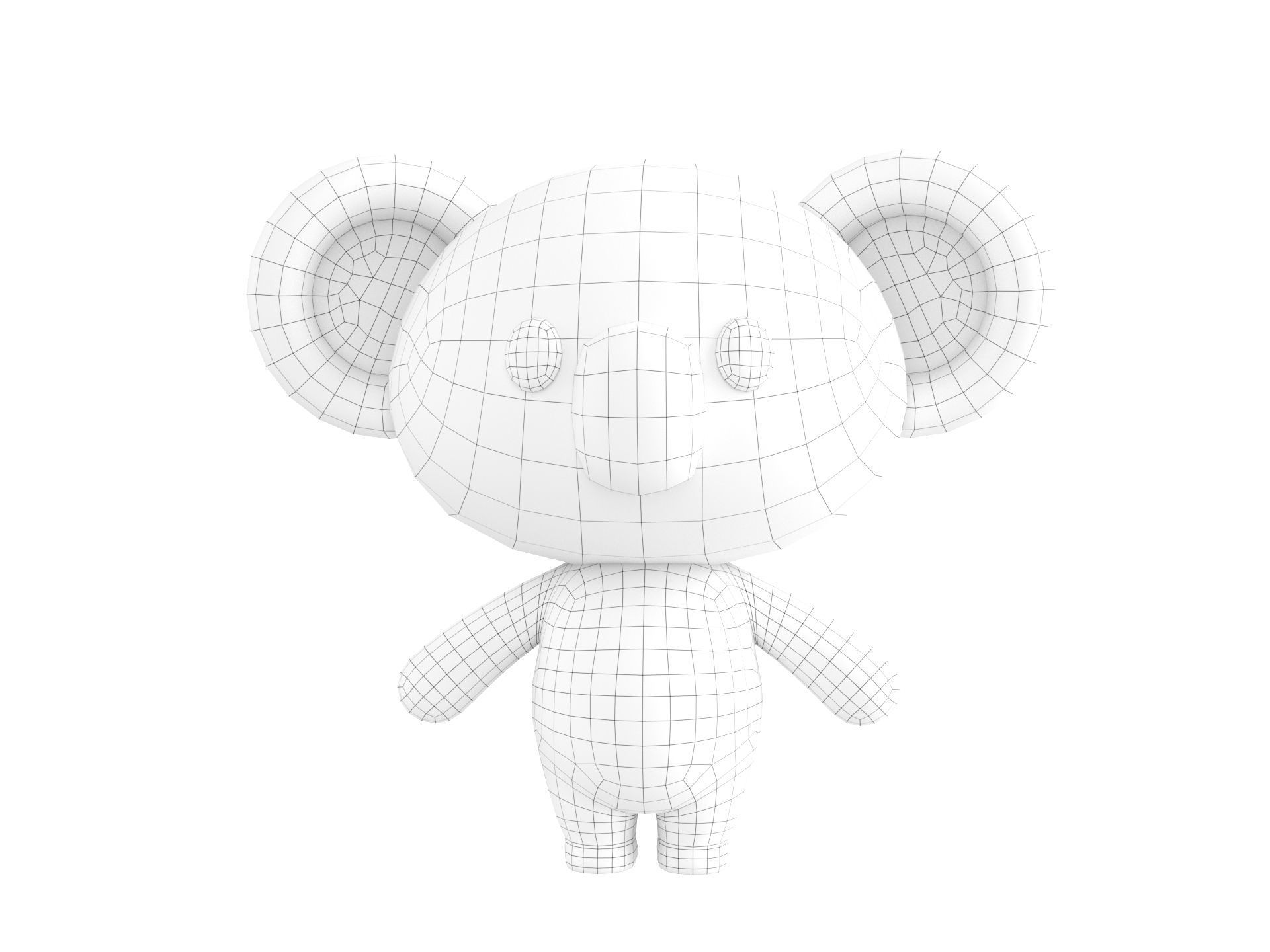 Character139 Rigged Koala 3D model_23