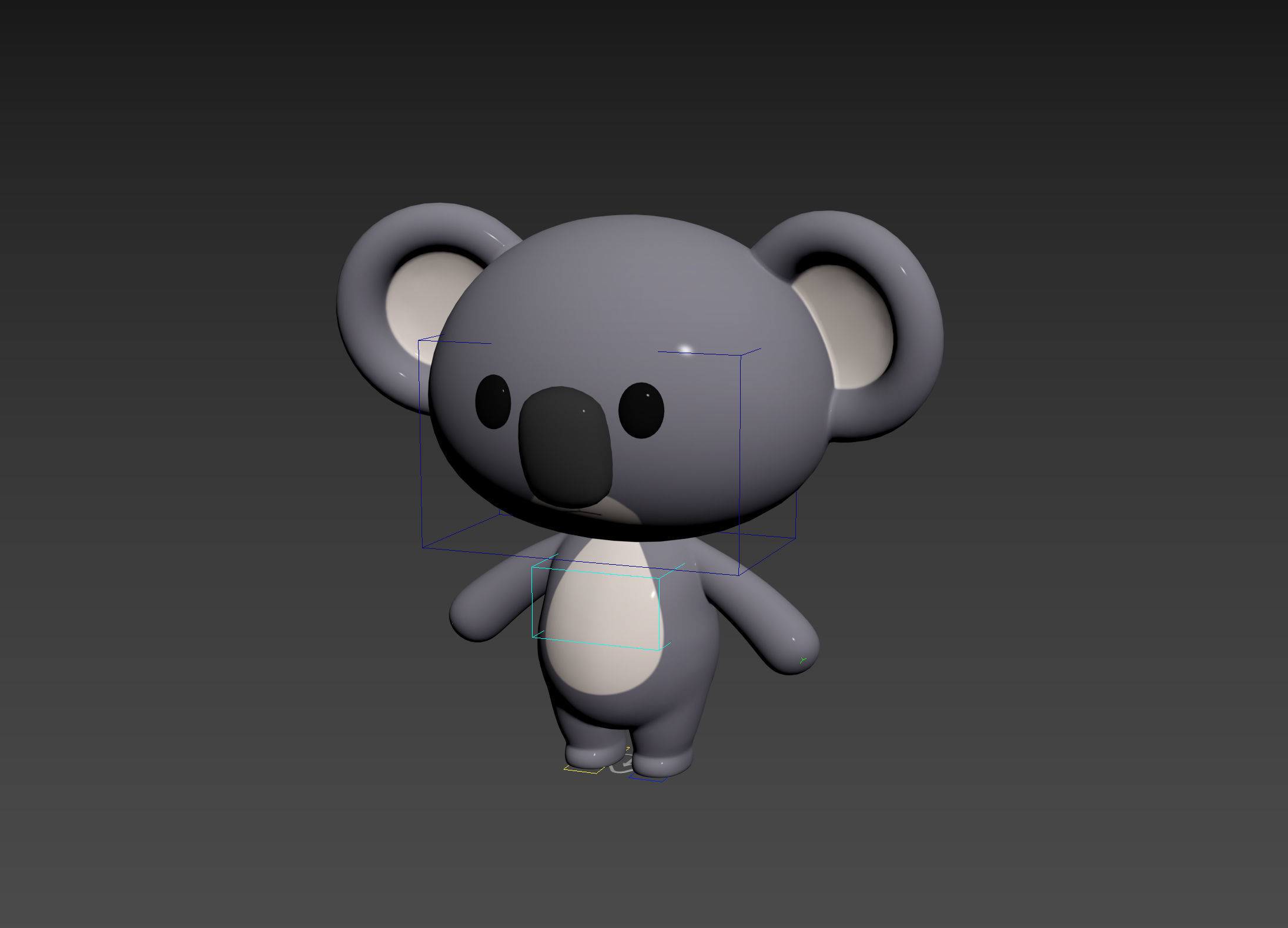 Character139 Rigged Koala 3D model_11