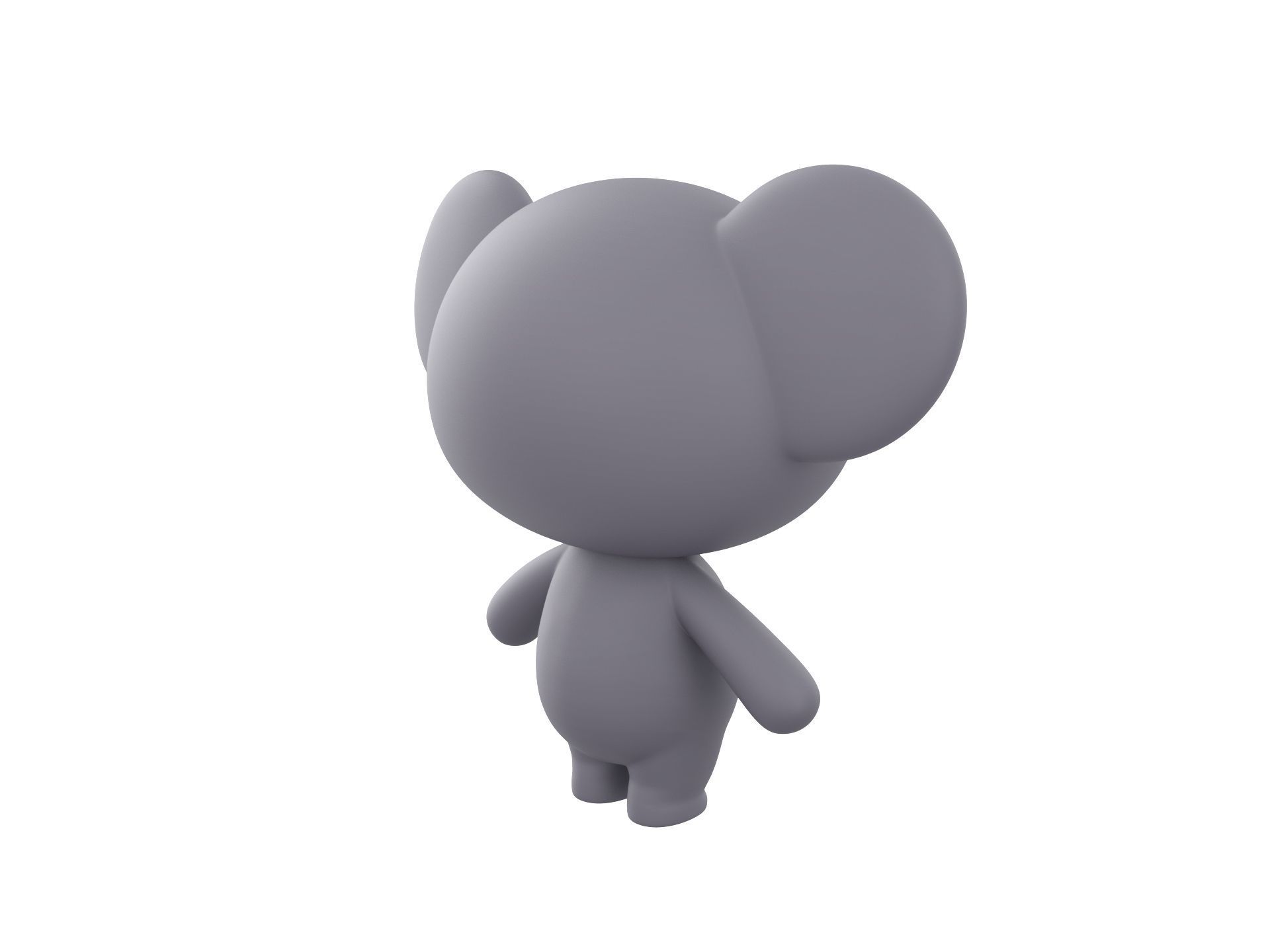Character139 Rigged Koala 3D model_4
