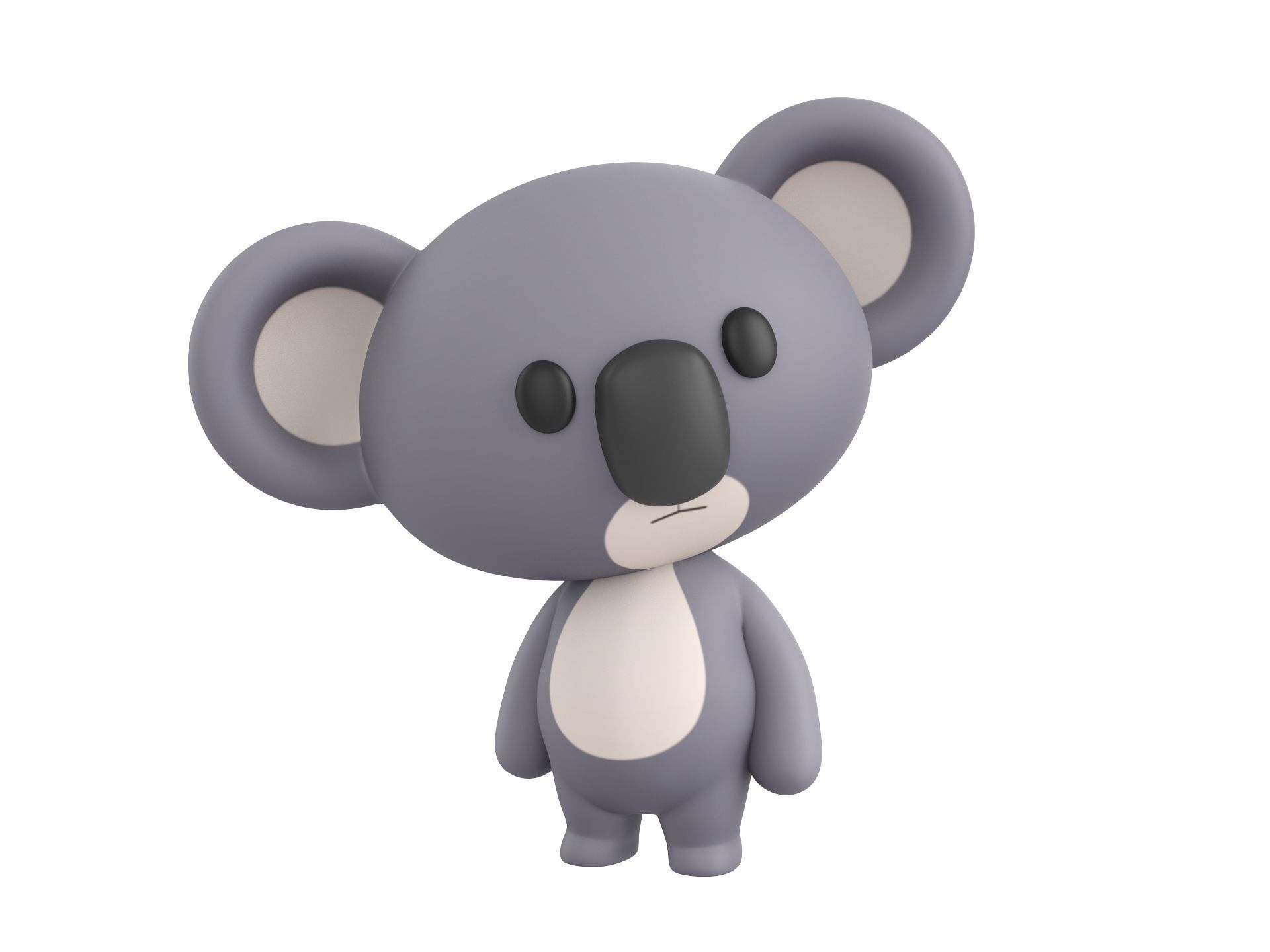 Character139 Rigged Koala 3D model_10
