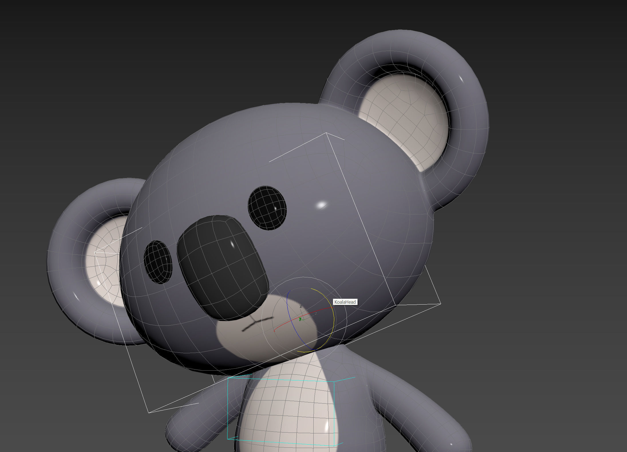Character139 Rigged Koala 3D model_16