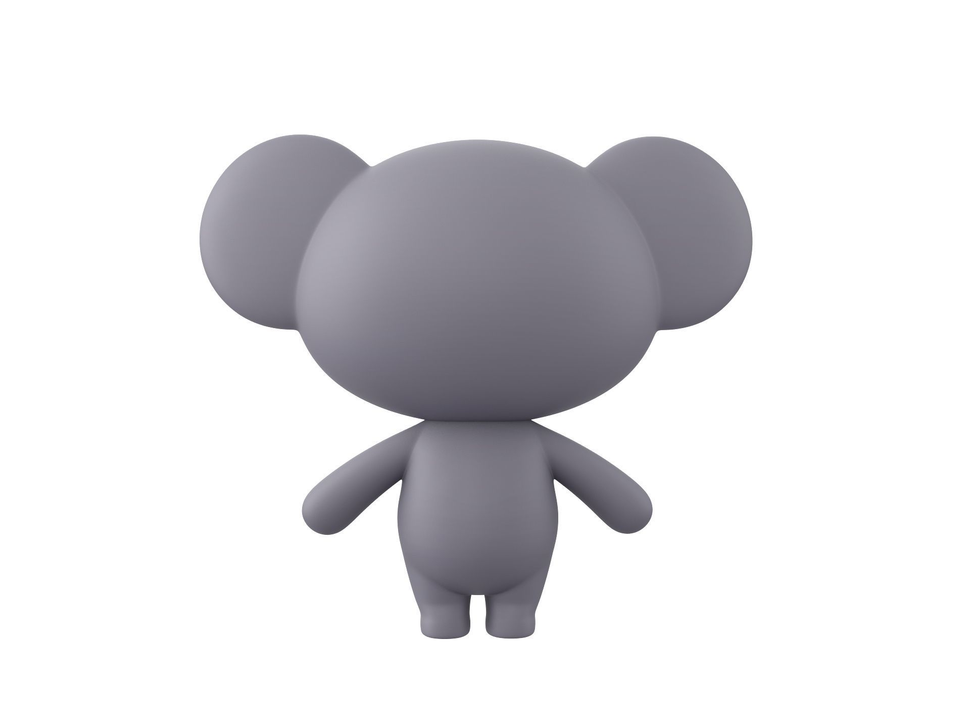 Character139 Rigged Koala 3D model_5