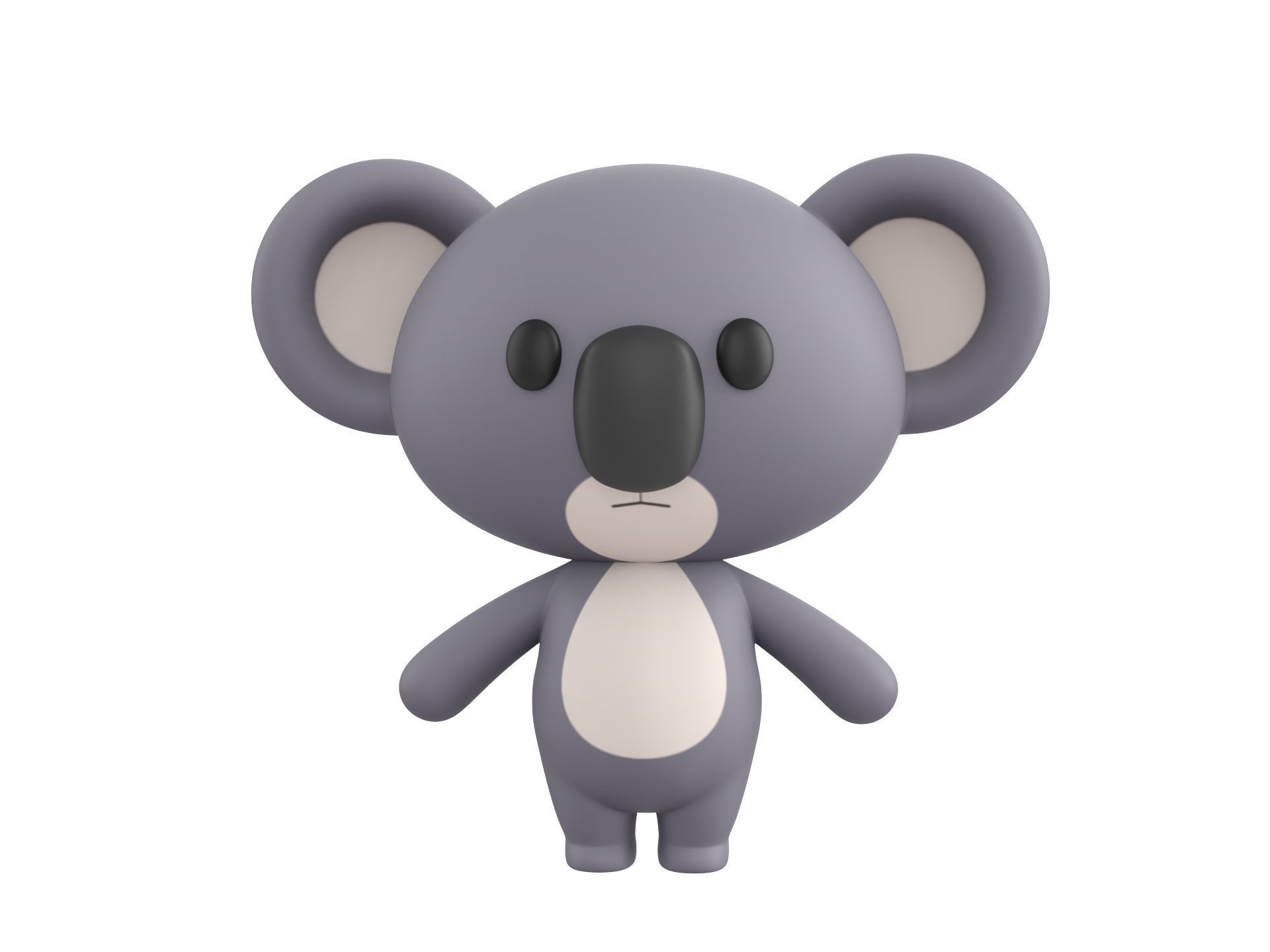 Character139 Rigged Koala 3D model_2