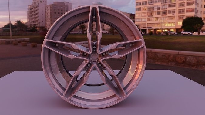 Car wheels Free 3D model