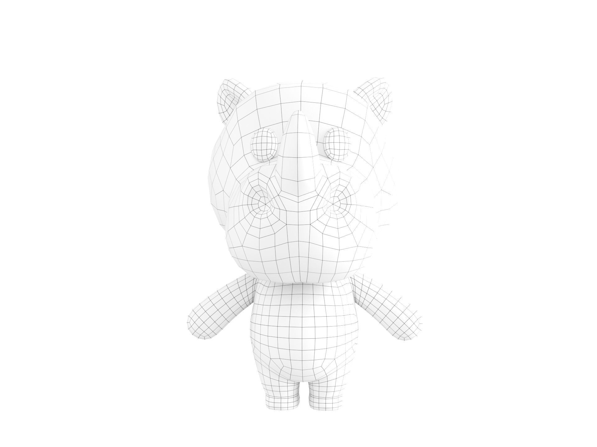 Character141 Rigged Rhino 3D model_23