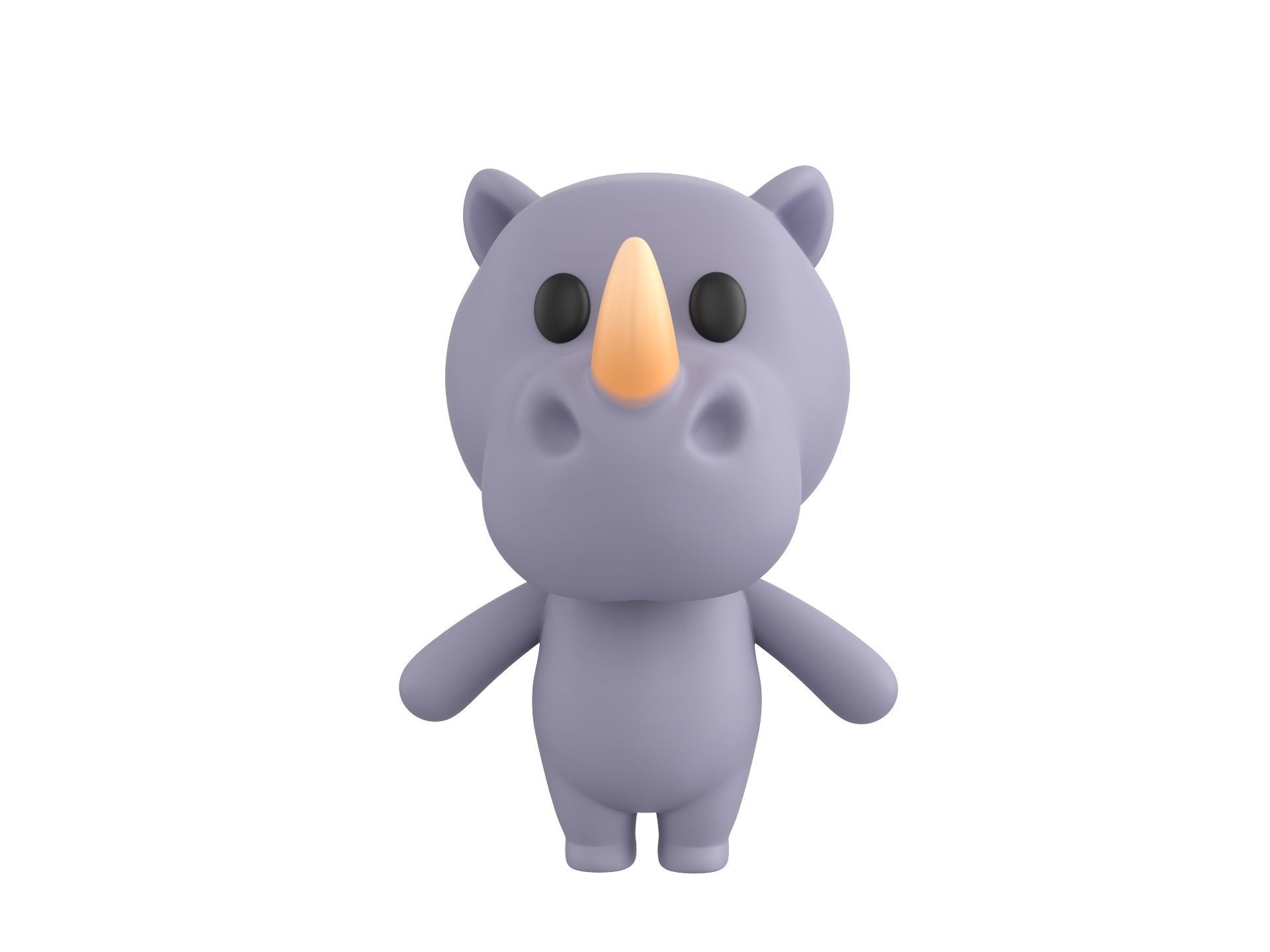 Character141 Rigged Rhino 3D model_2