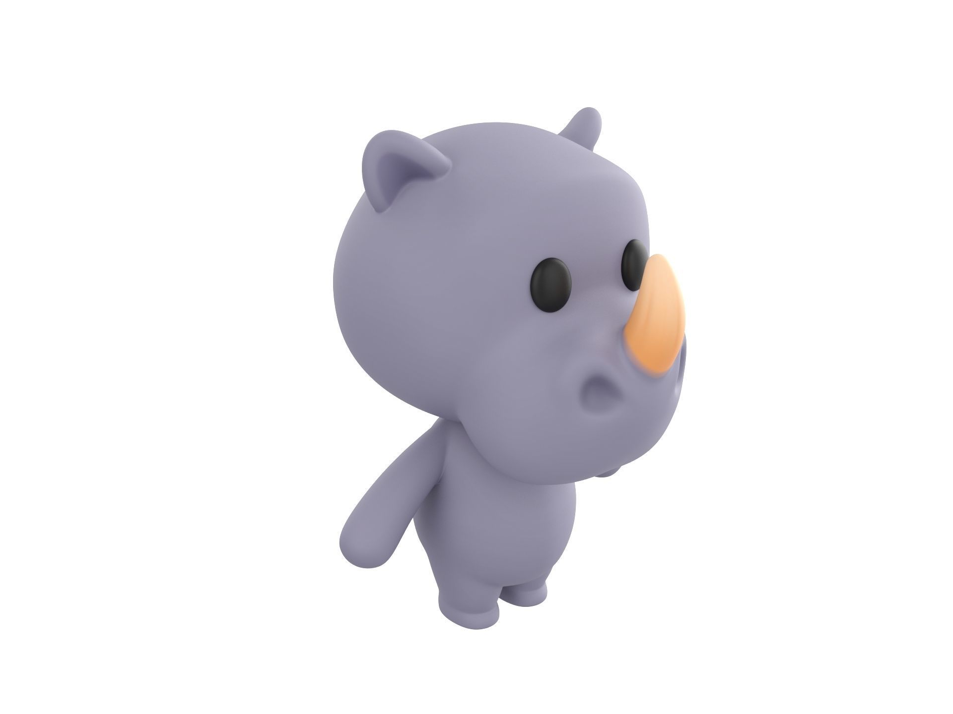 Character141 Rigged Rhino 3D model_3