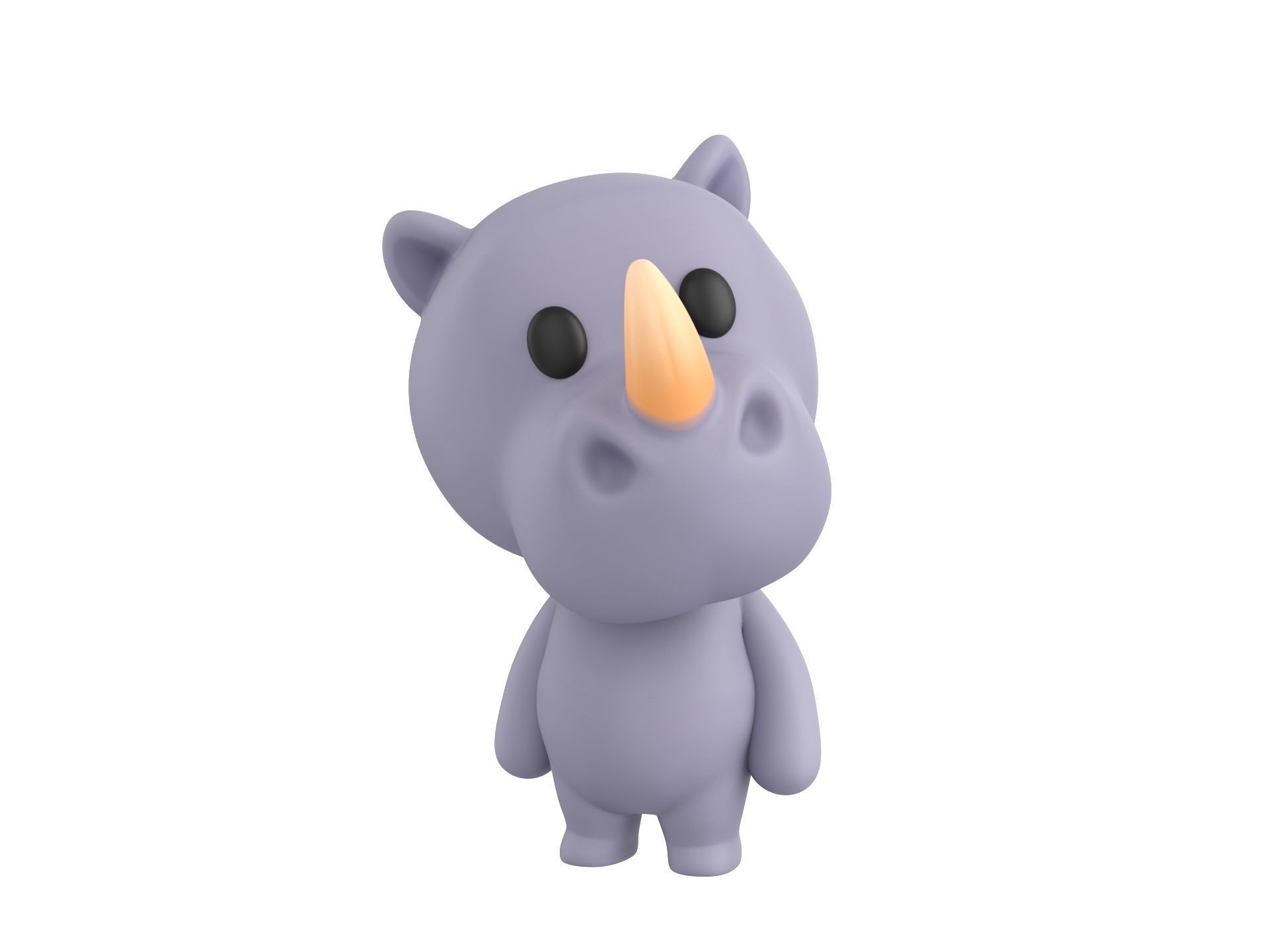 Character141 Rigged Rhino 3D model_10