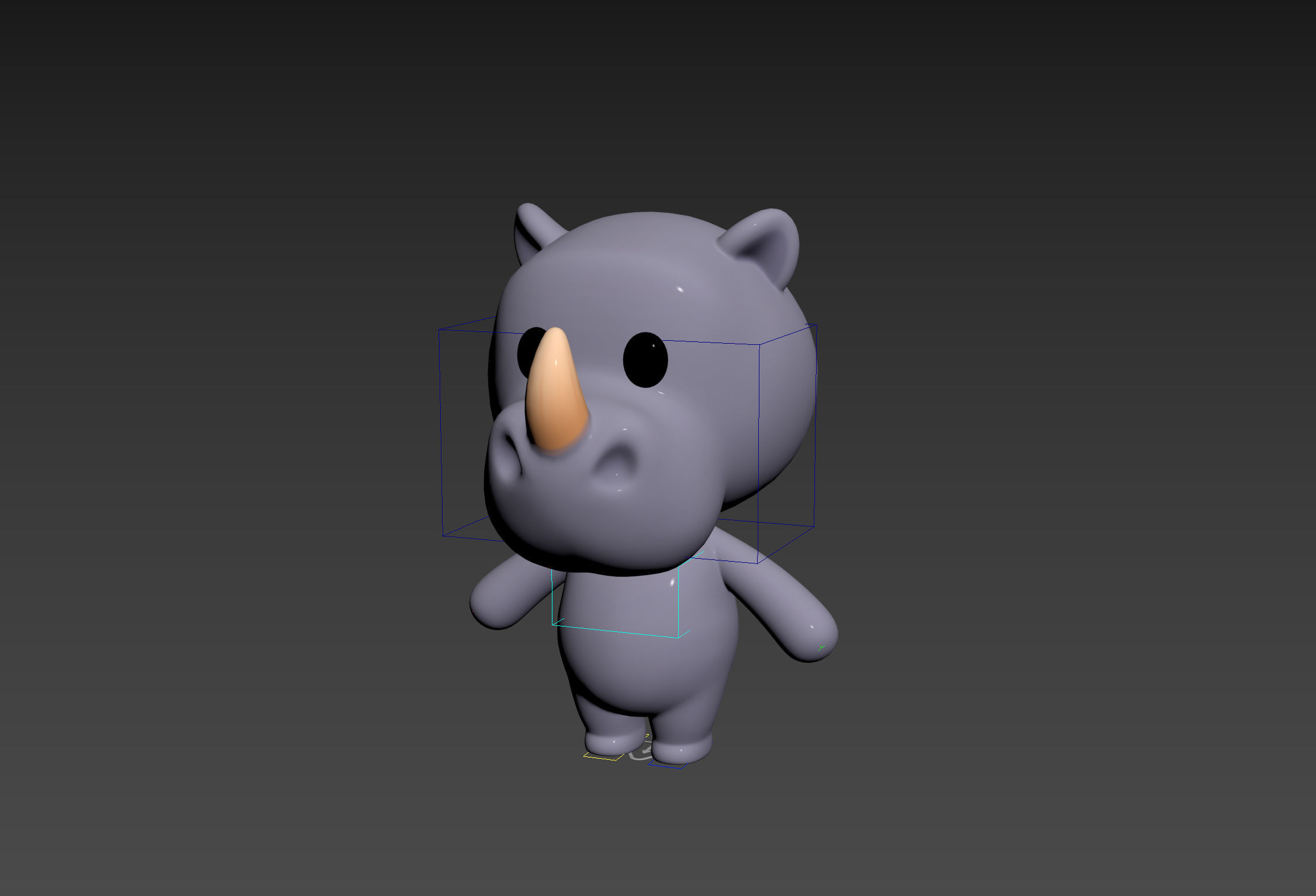 Character141 Rigged Rhino 3D model_11