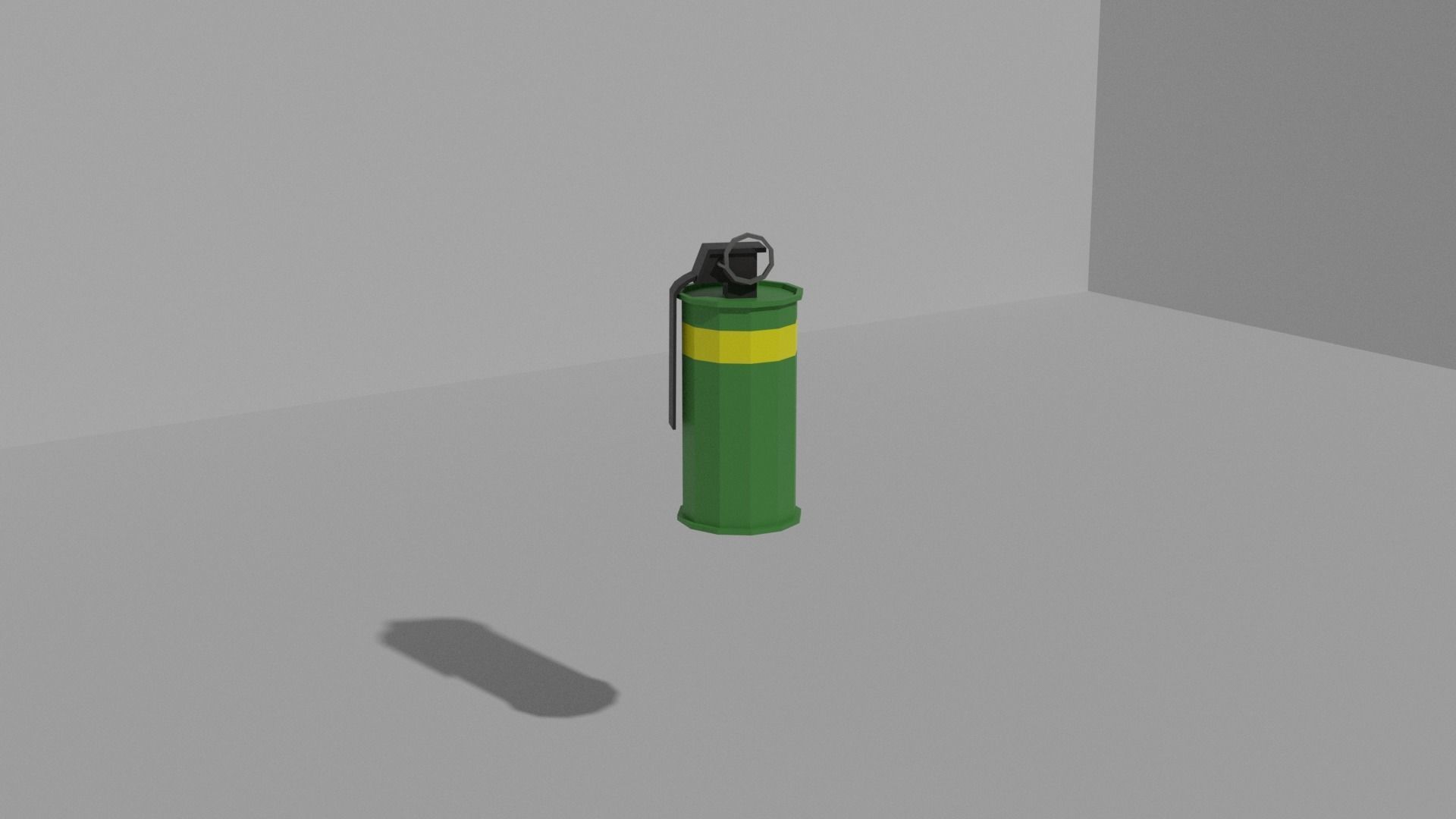 Smoke grenade m18  Free low-poly 3D model_1