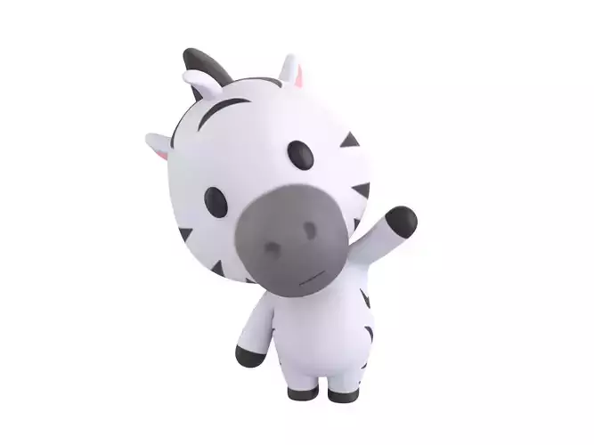 Character142 Rigged Zebra