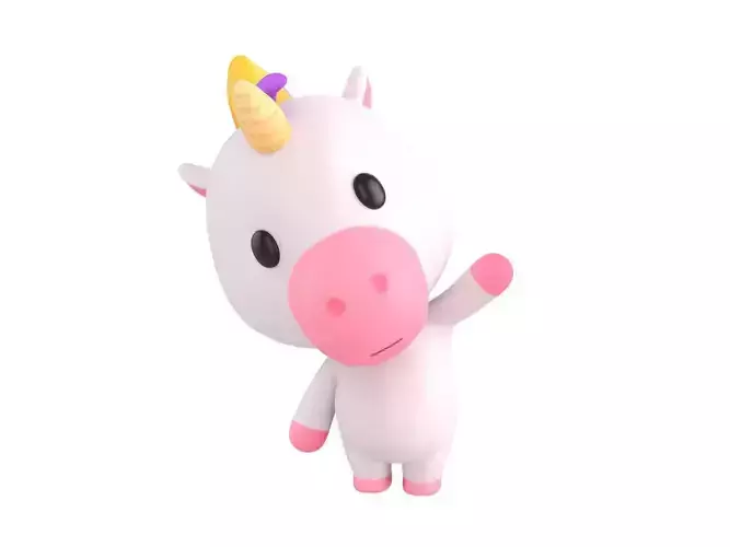 Character143 Rigged Unicorn 3D model