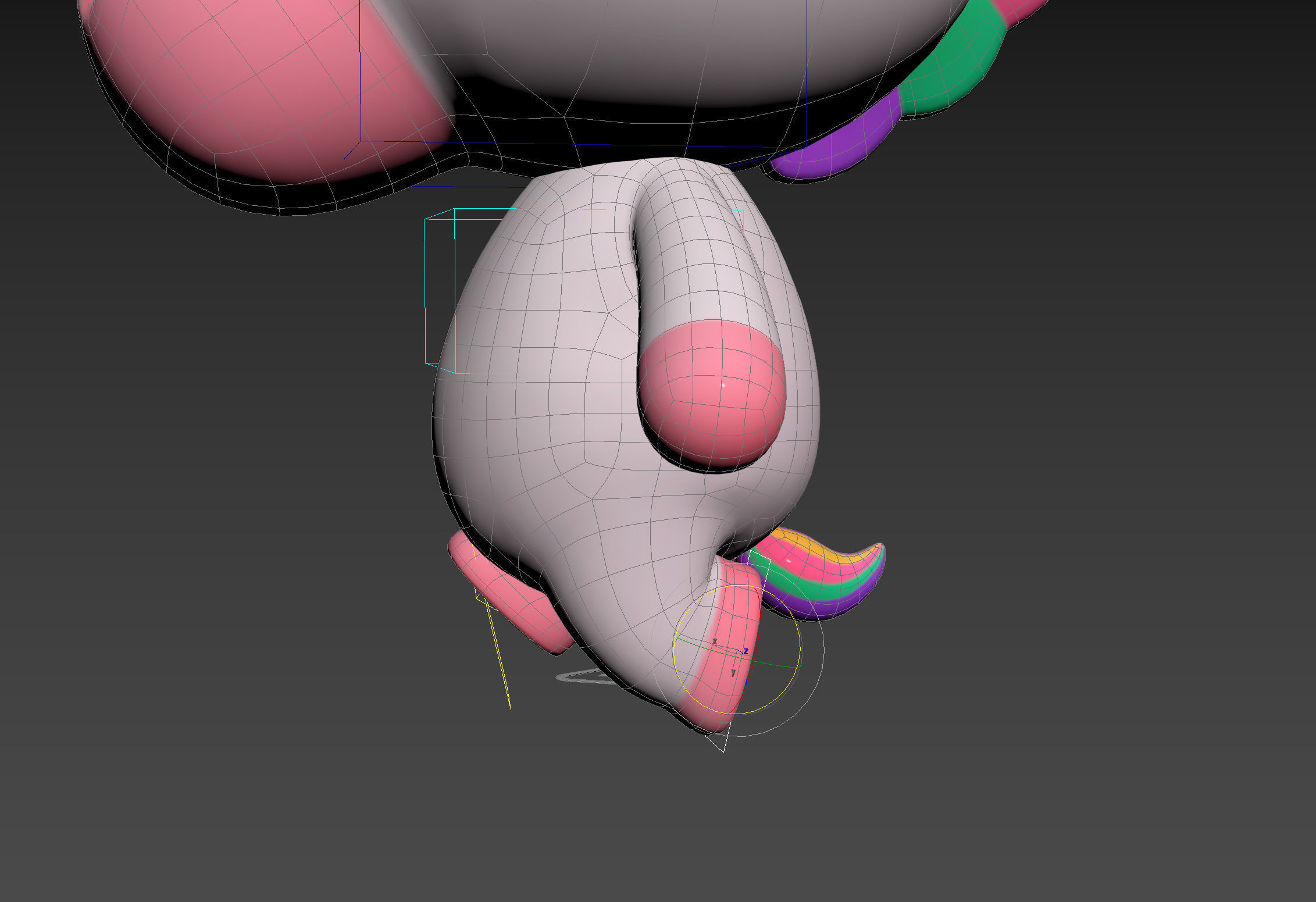 Character143 Rigged Unicorn 3D model_20