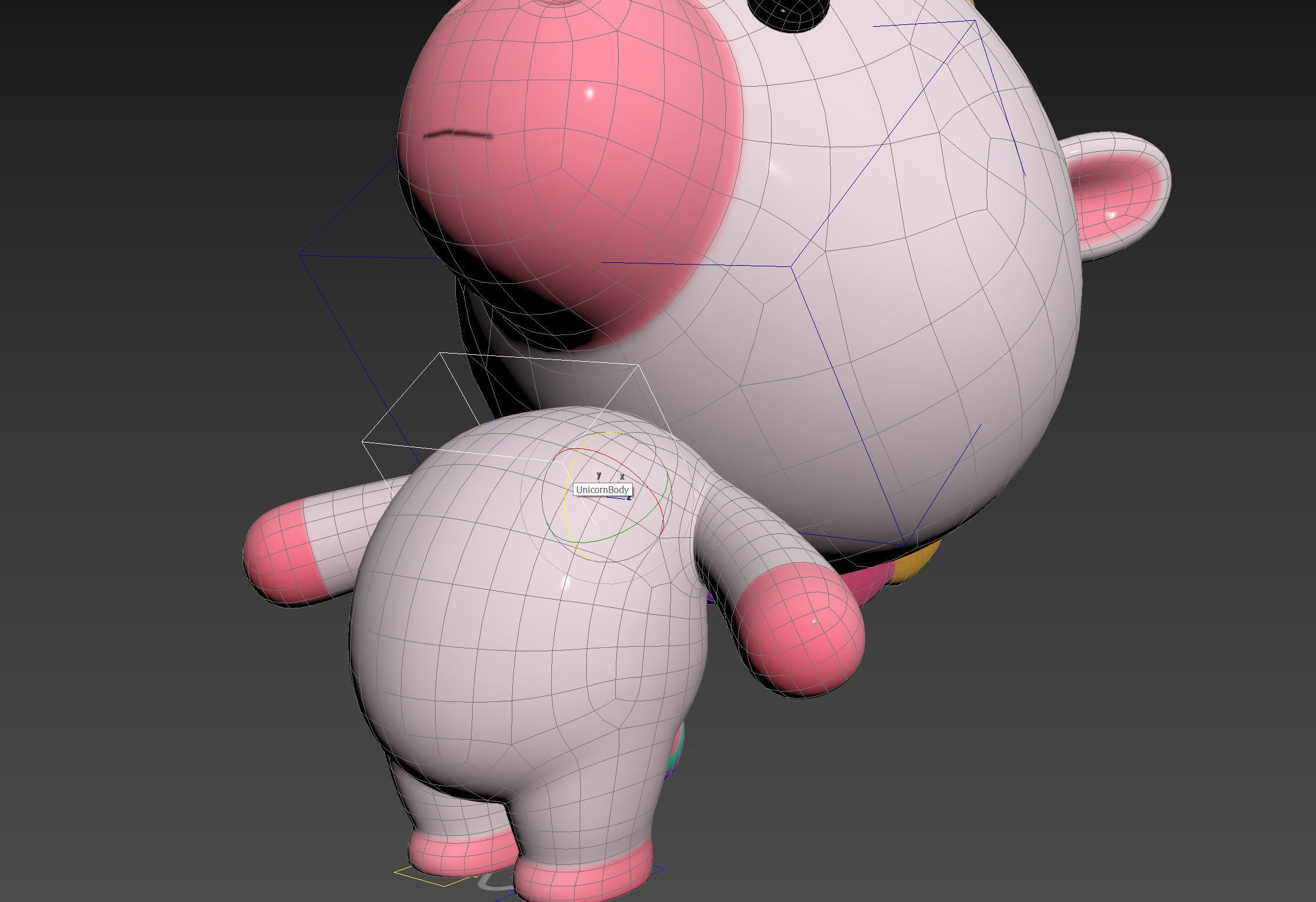 Character143 Rigged Unicorn 3D model_19