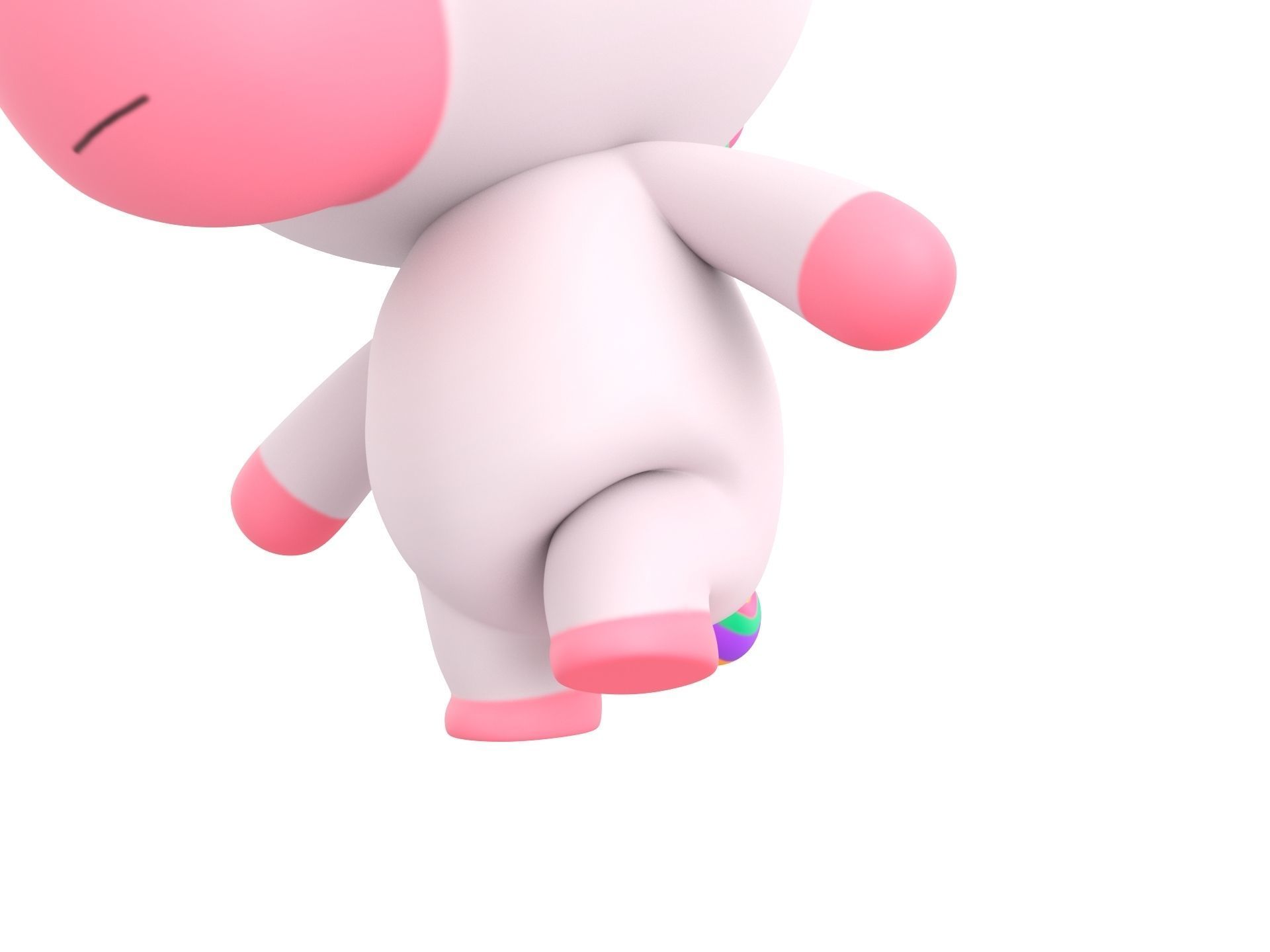 Character143 Rigged Unicorn 3D model_9