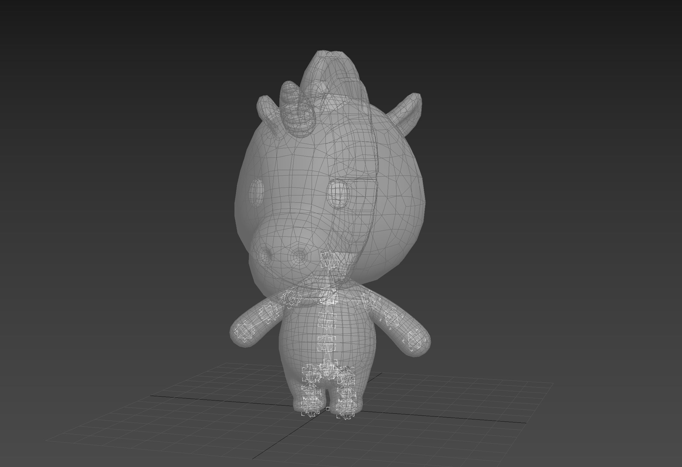 Character143 Rigged Unicorn 3D model_22