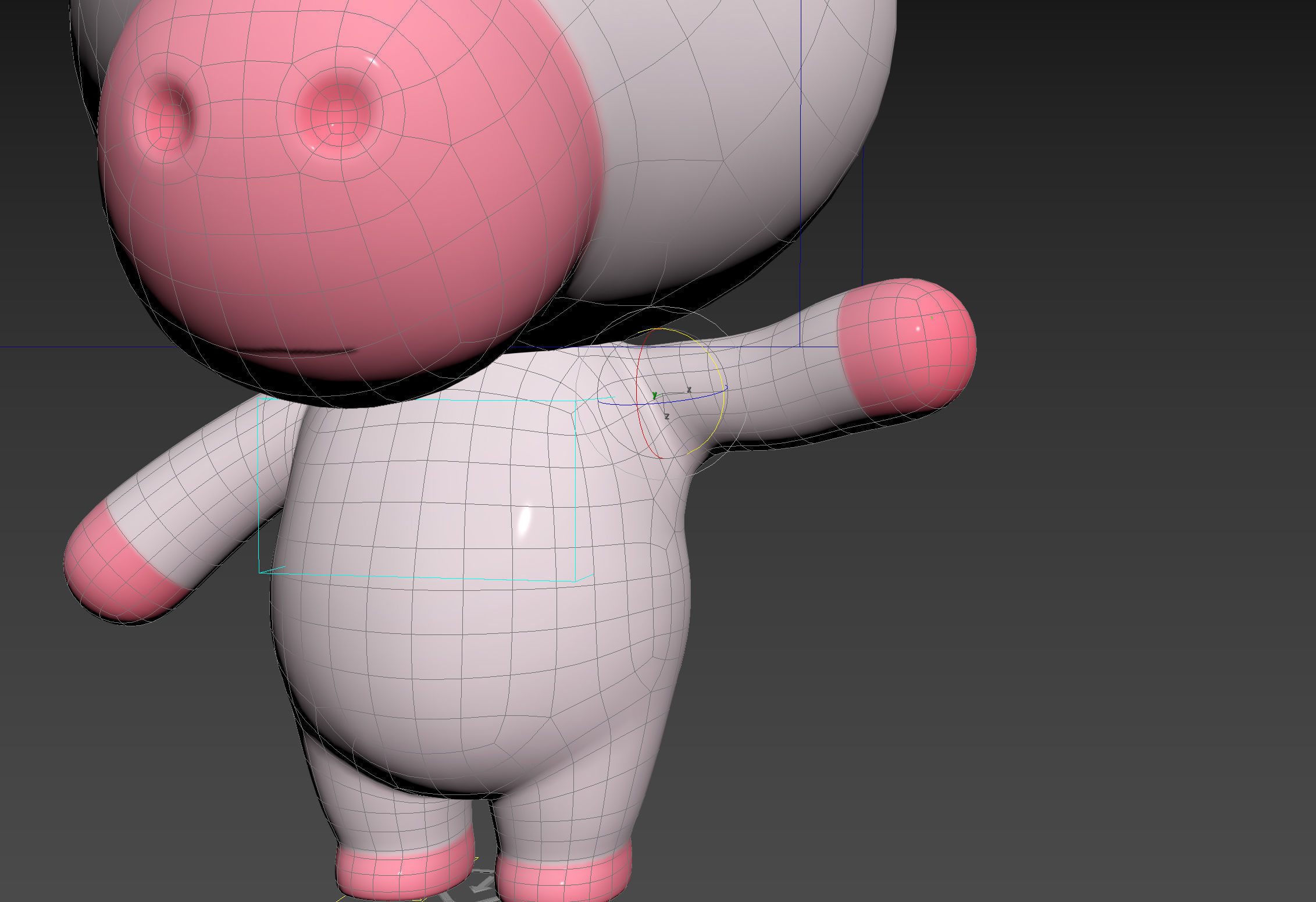 Character143 Rigged Unicorn 3D model_17