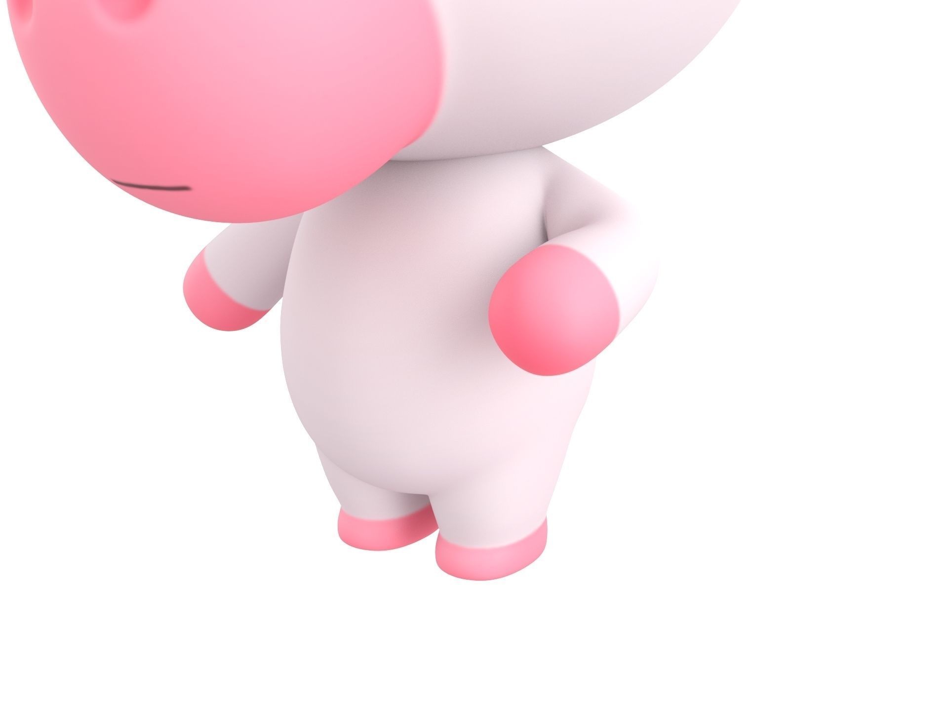 Character143 Rigged Unicorn 3D model_8