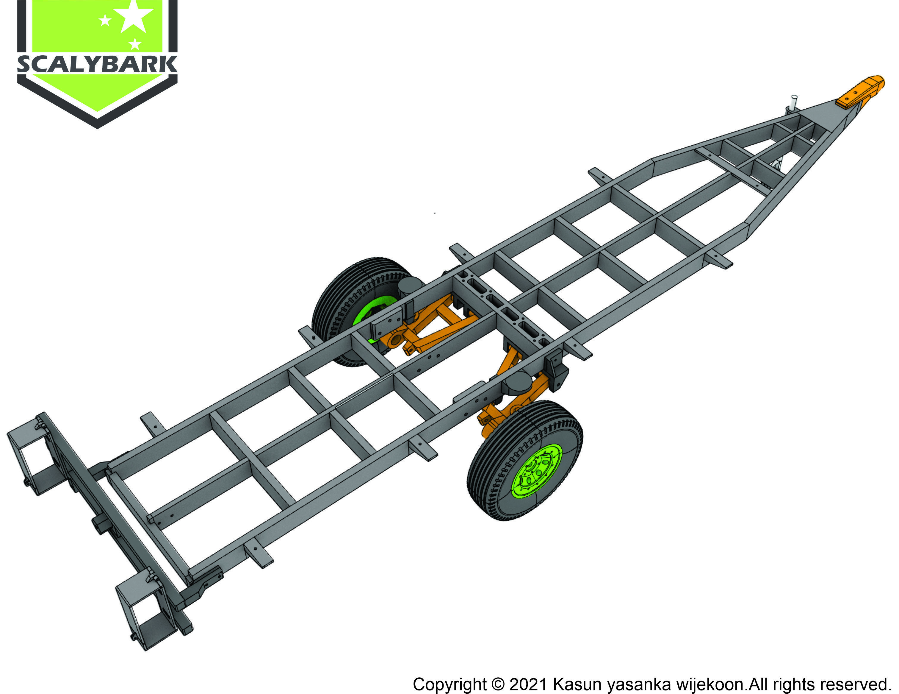  OFF ROAD CAMPING TRAILER 3D PRINTABLE MODEL STL 3D print model_13