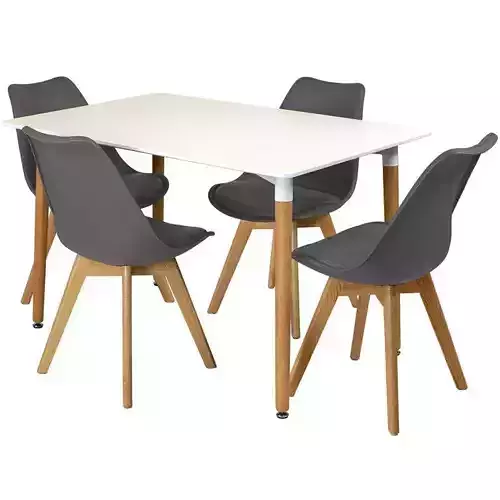 Faizan Diner Table Chair Set - 5 Colour