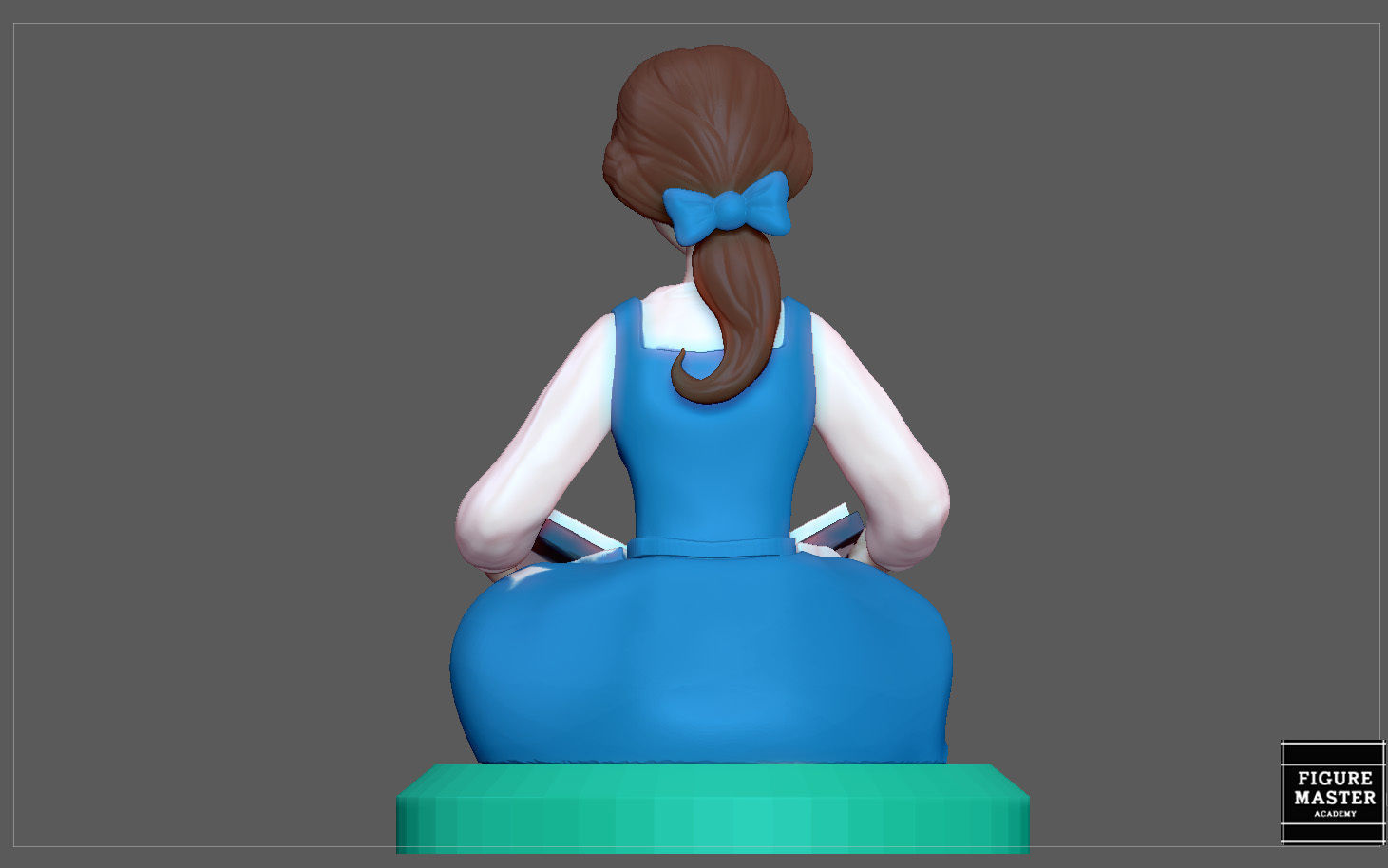 BELLE PRINCESS STATUE BEAUTY AND THE BEAST DISNEY ANIME 3D print model_6