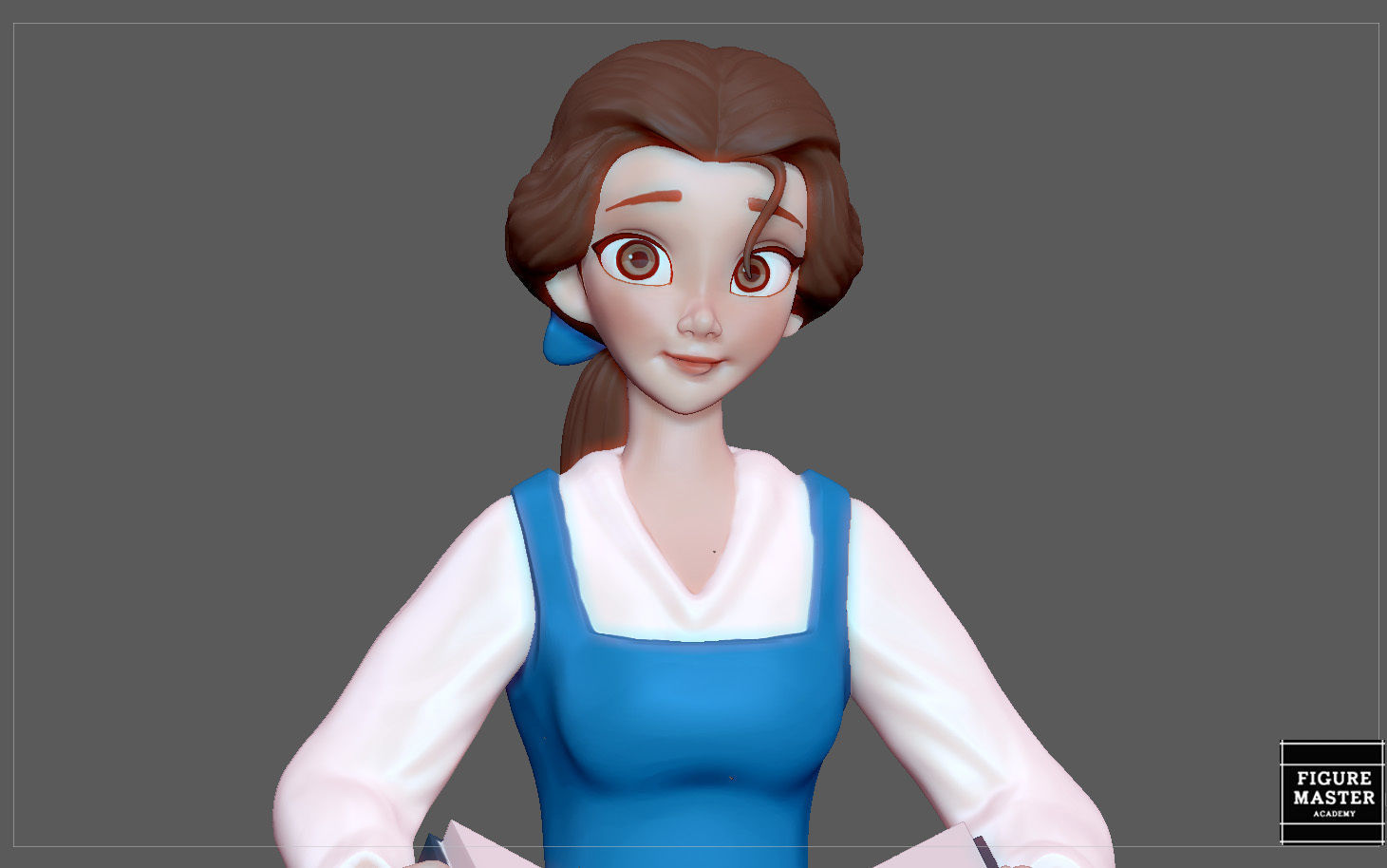 BELLE PRINCESS STATUE BEAUTY AND THE BEAST DISNEY ANIME 3D print model_1
