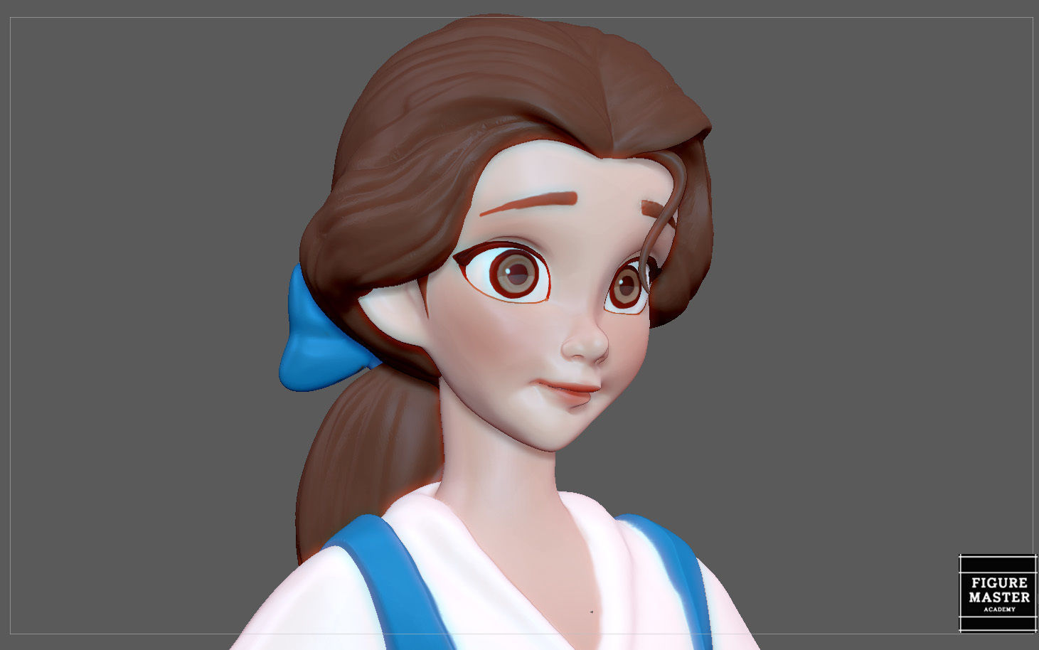 BELLE PRINCESS STATUE BEAUTY AND THE BEAST DISNEY ANIME 3D print model_8