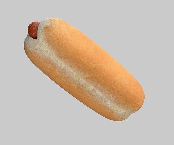 Hot dog 3D model 4