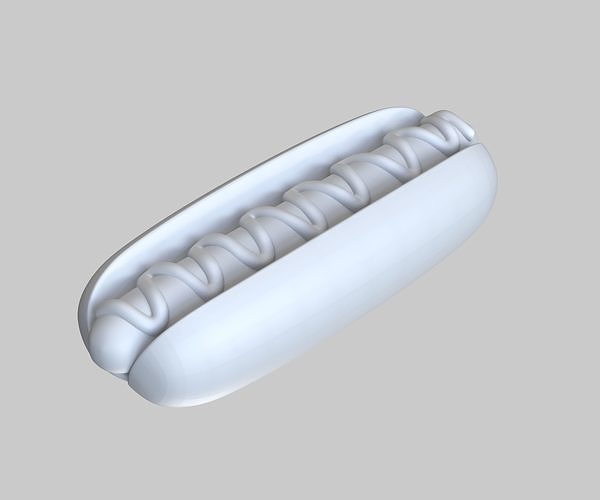 Hot dog 3D model 6