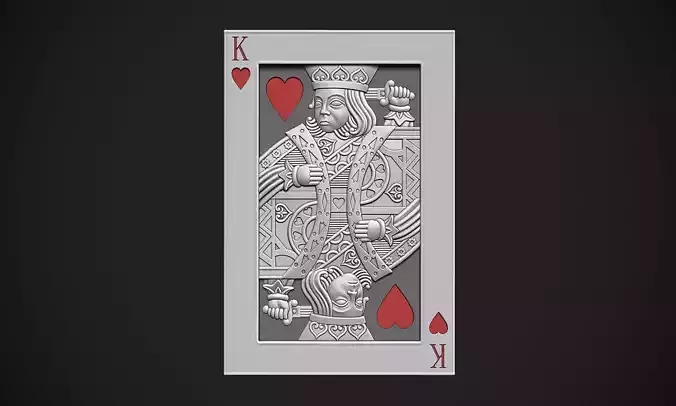 King of Hearts 3D print model