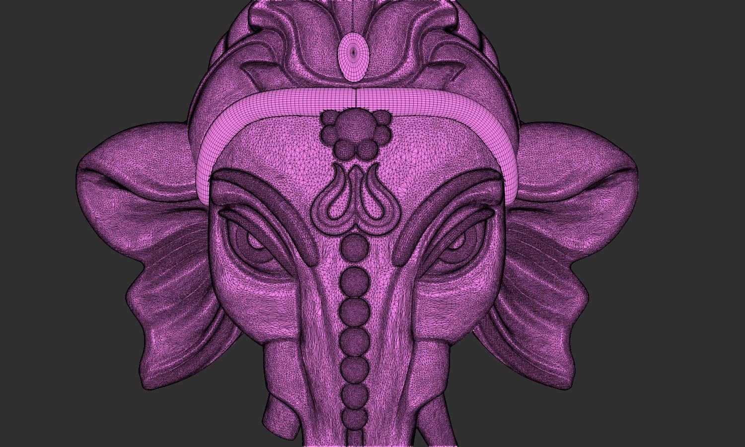 Ganesha Pendant 3D print model_11