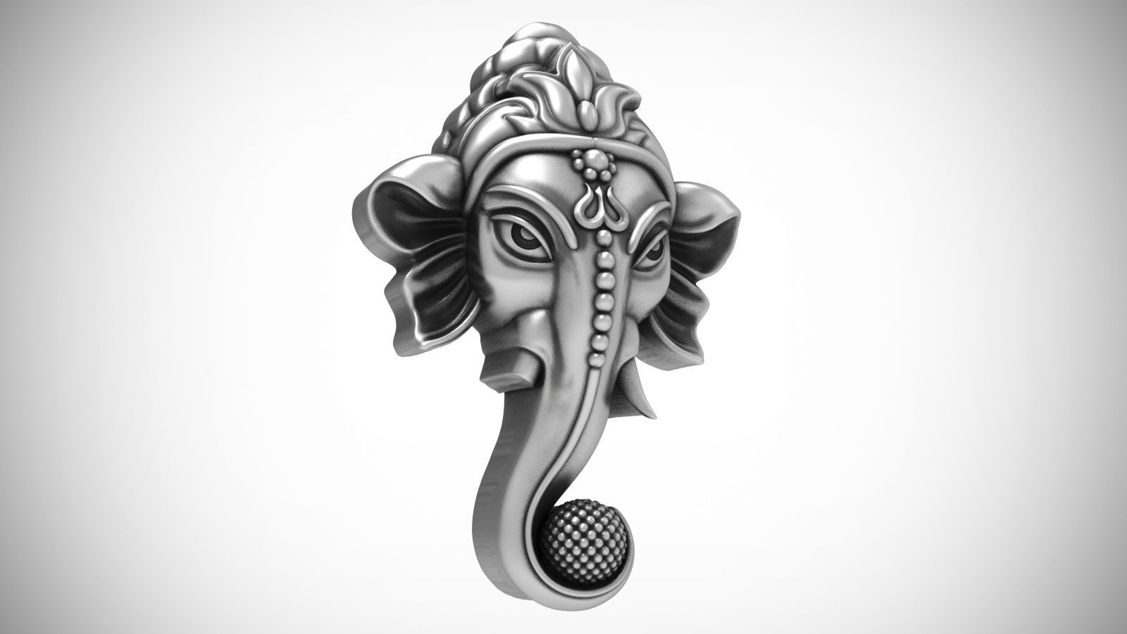 Ganesha Pendant 3D print model_1