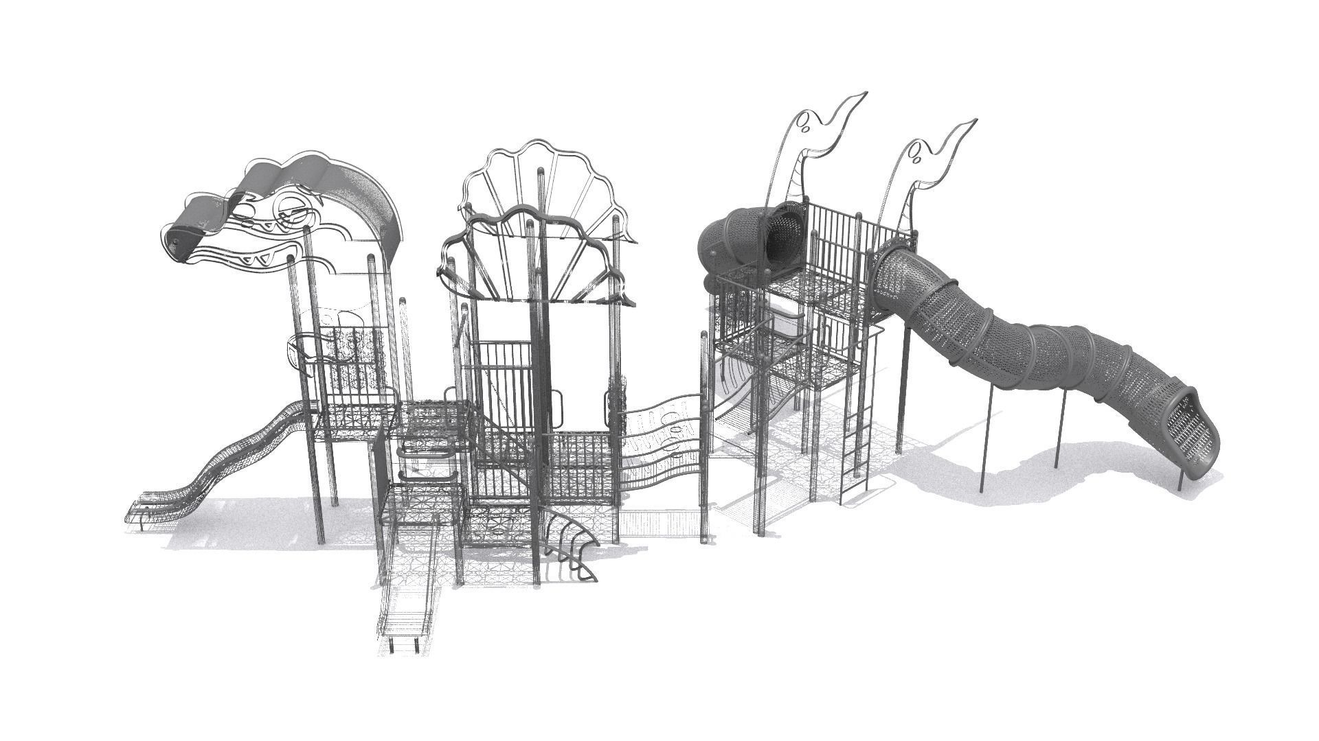 Playground- Dinasour Play 3D model_11