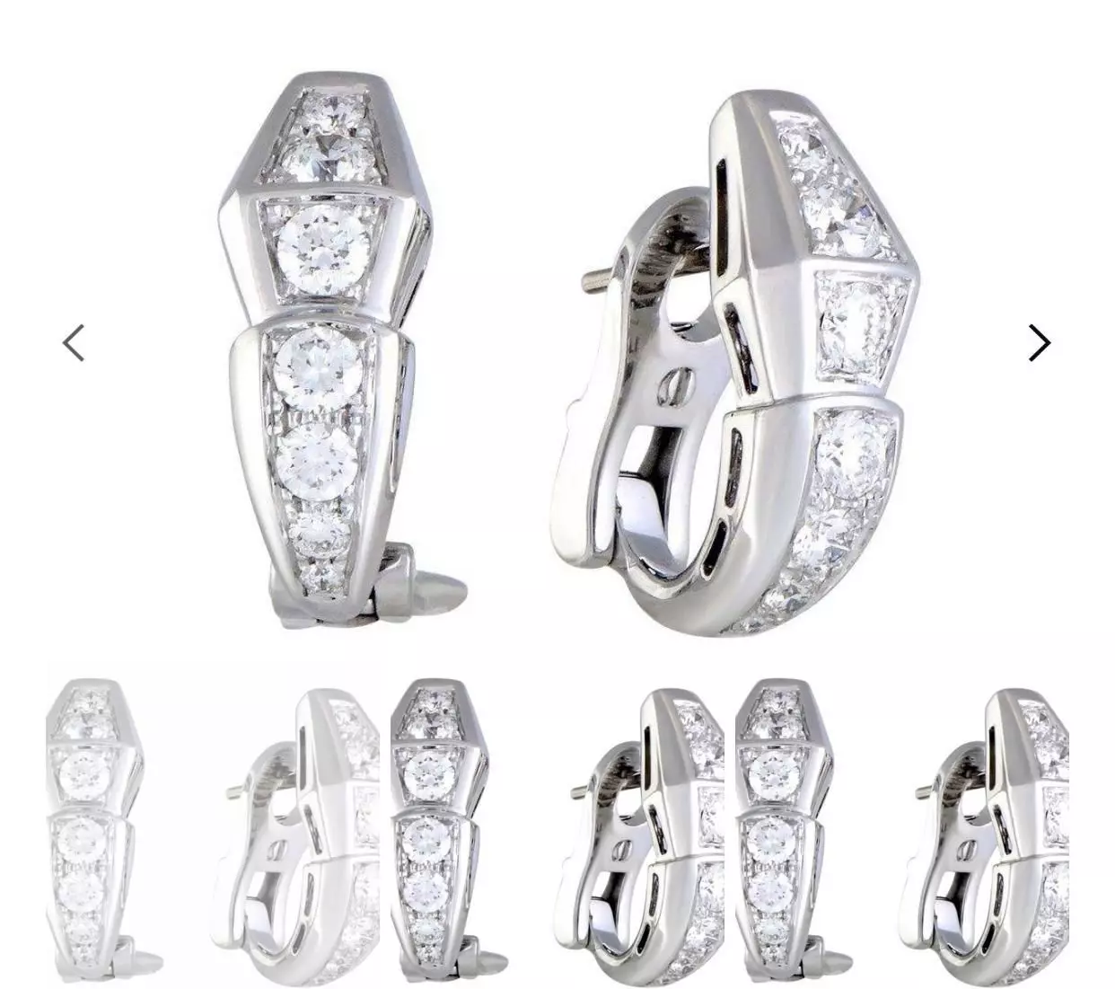 Snake Earrings 3D print model_0