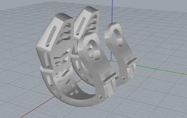 Snake Earrings 3D print model_2