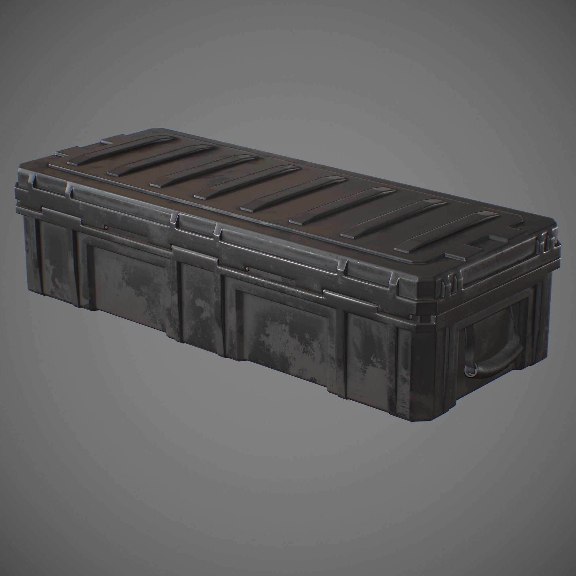 Storage Box Low-poly 3D model_2