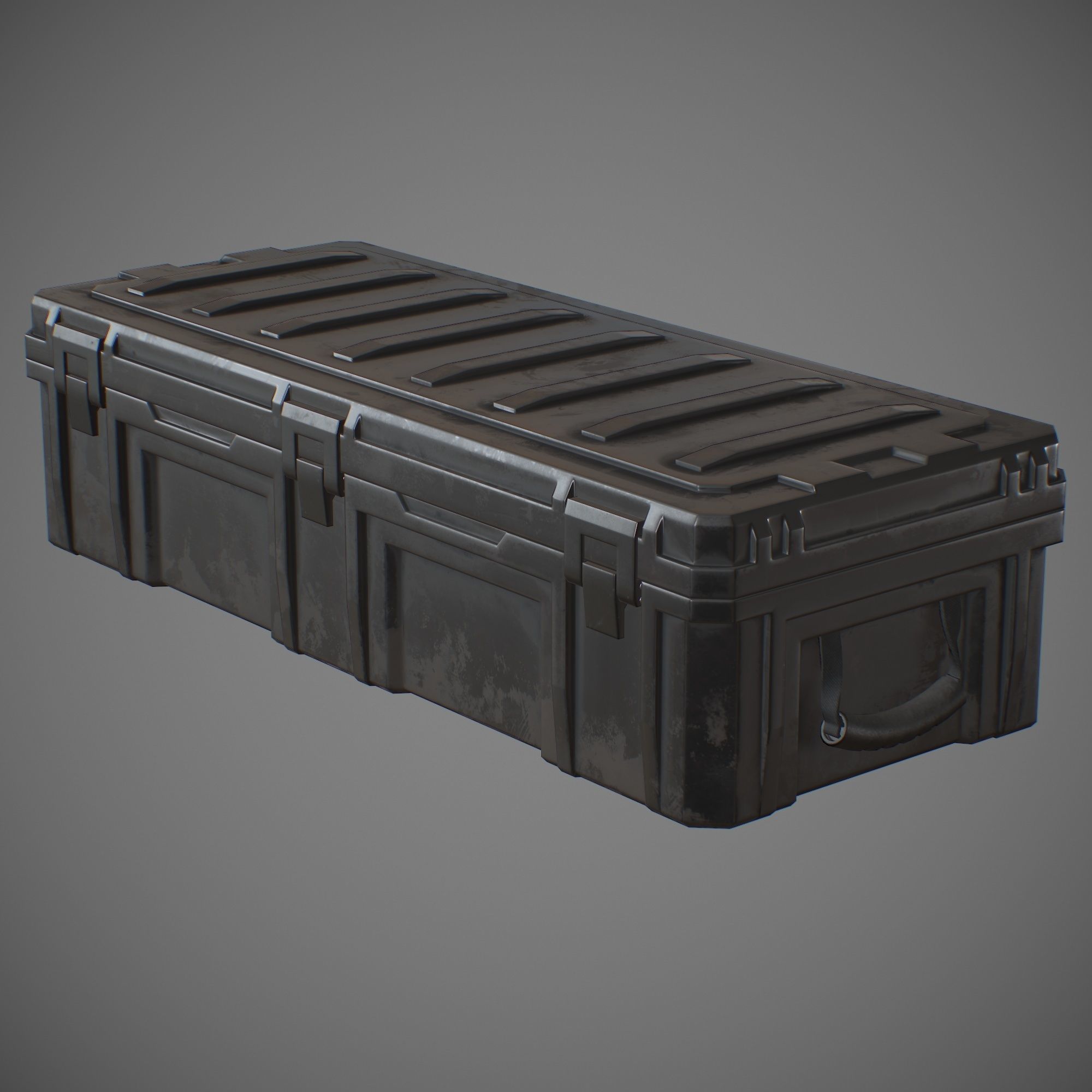 Storage Box Low-poly 3D model_1