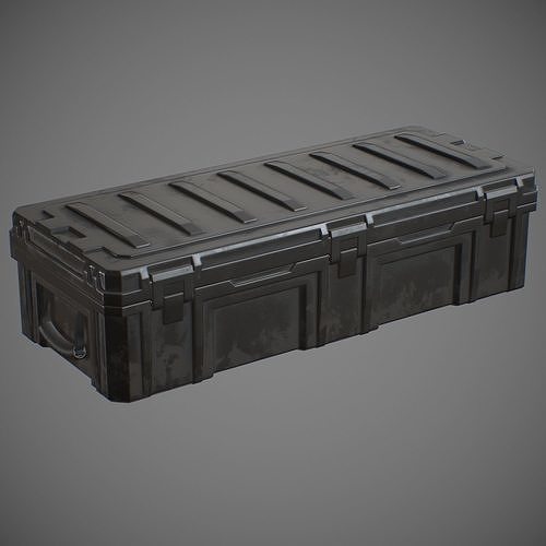 Storage Box Low-poly 3D model