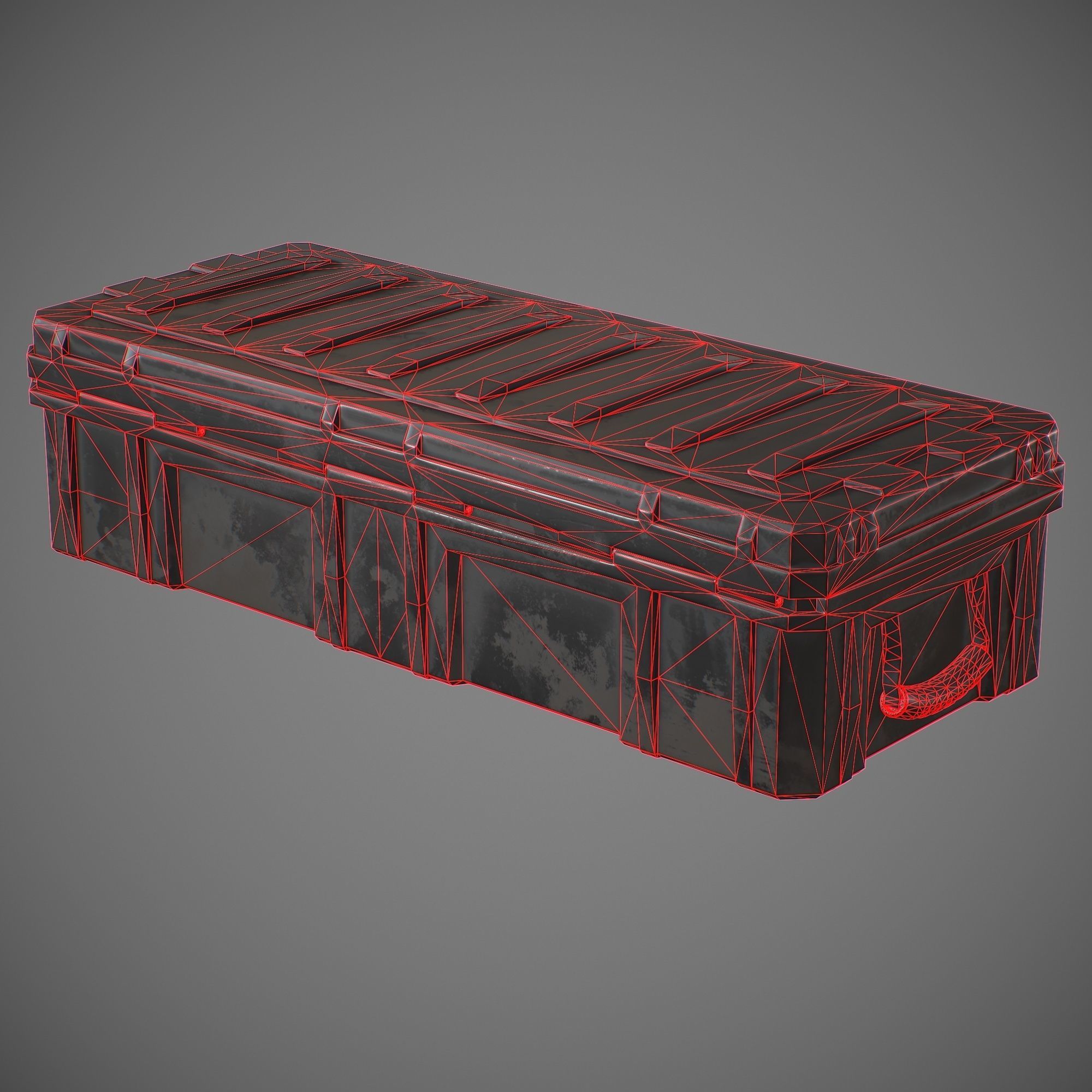 Storage Box Low-poly 3D model_5