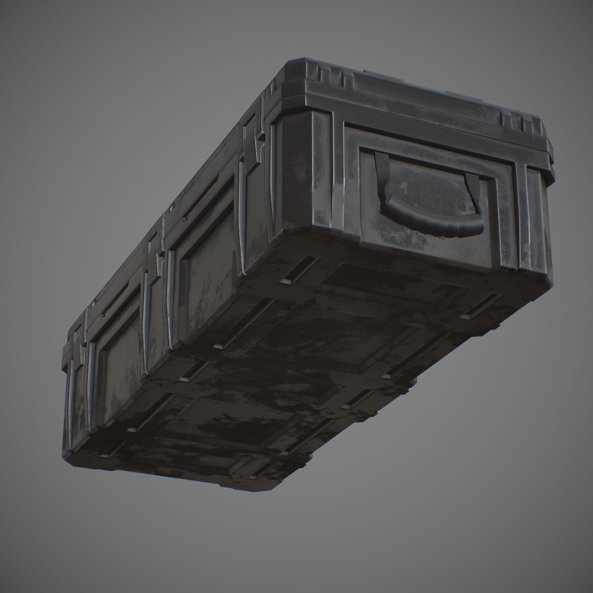 Storage Box Low-poly 3D model_3