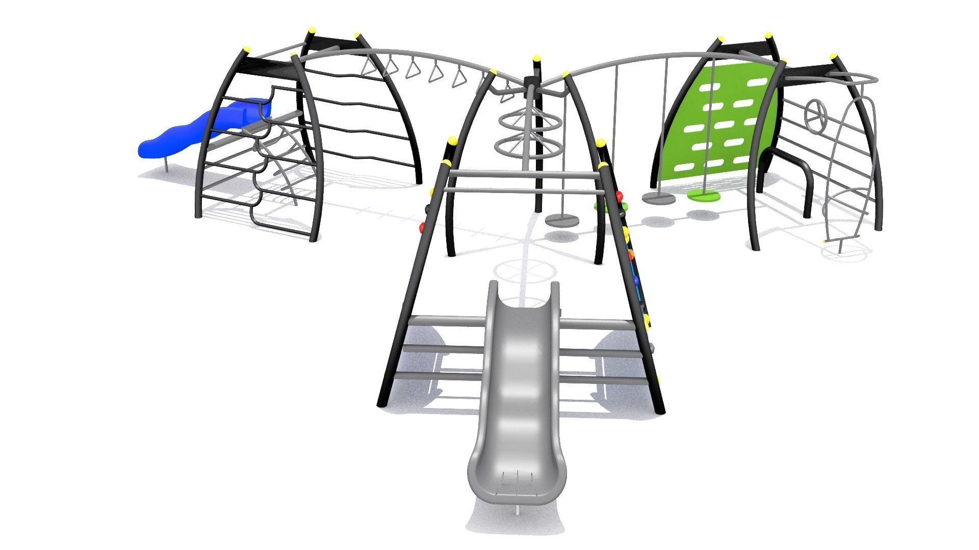 Playground - Climber Challenge Low-poly 3D model_4