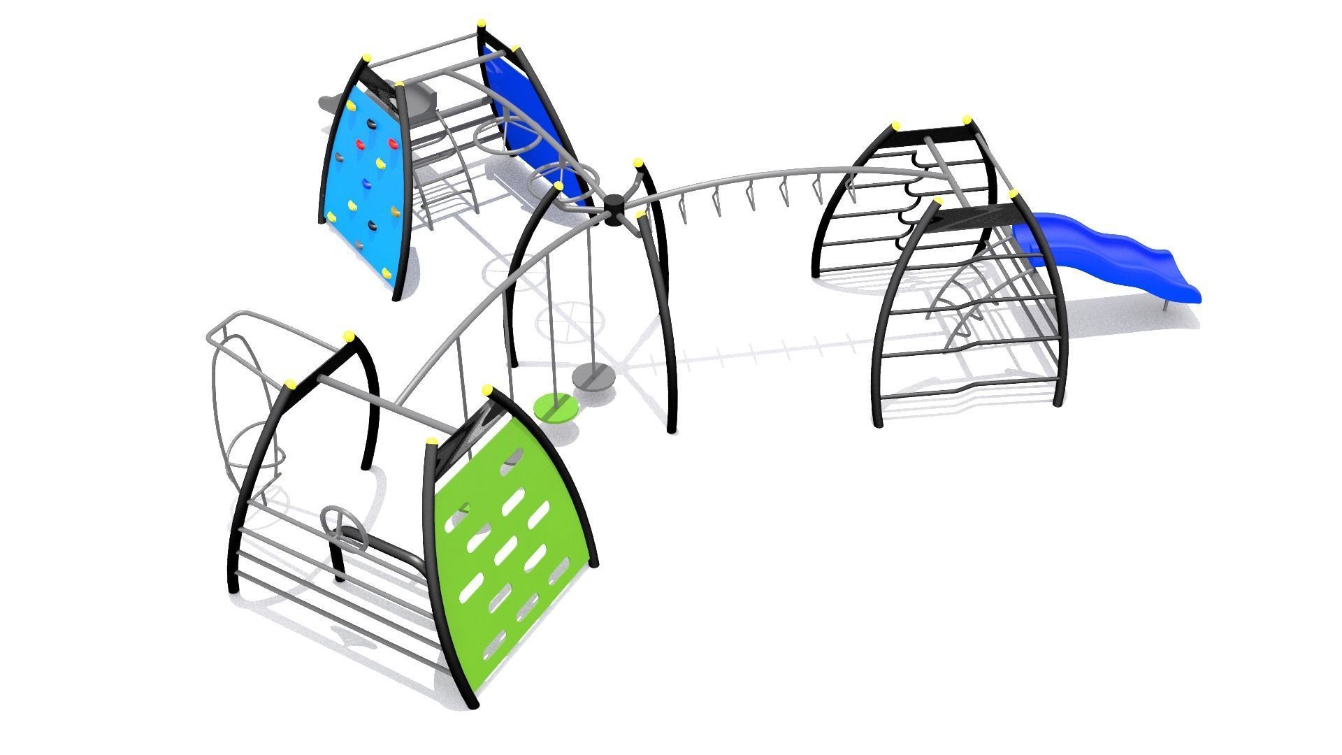 Playground - Climber Challenge Low-poly 3D model_5