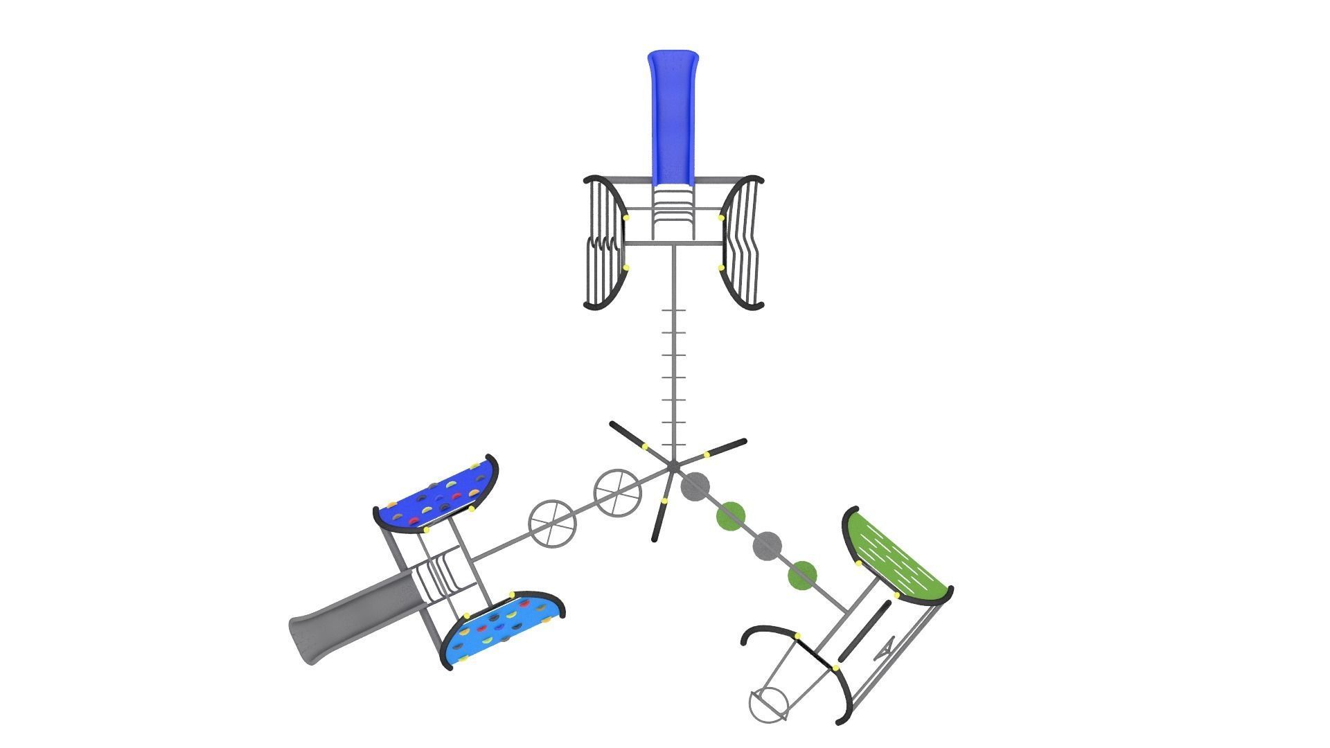 Playground - Climber Challenge Low-poly 3D model_6