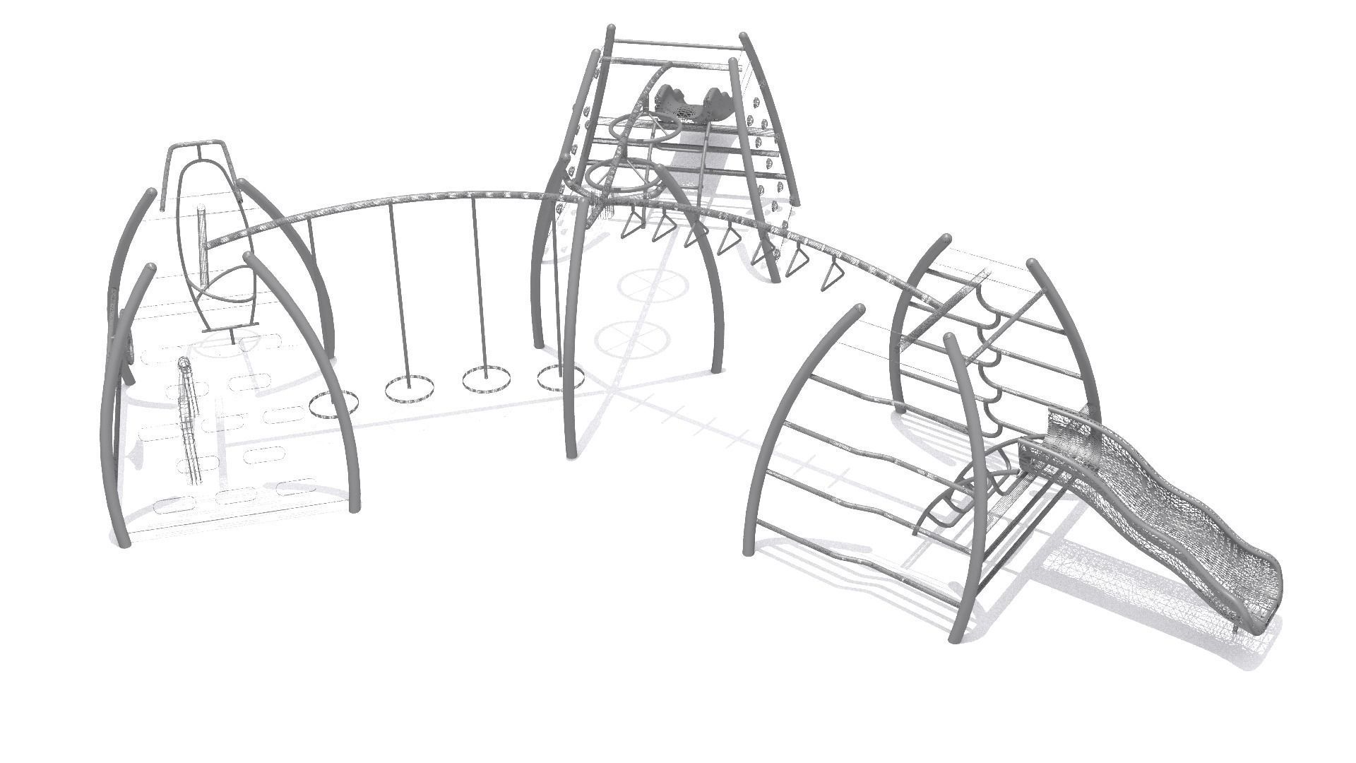 Playground - Climber Challenge Low-poly 3D model_8