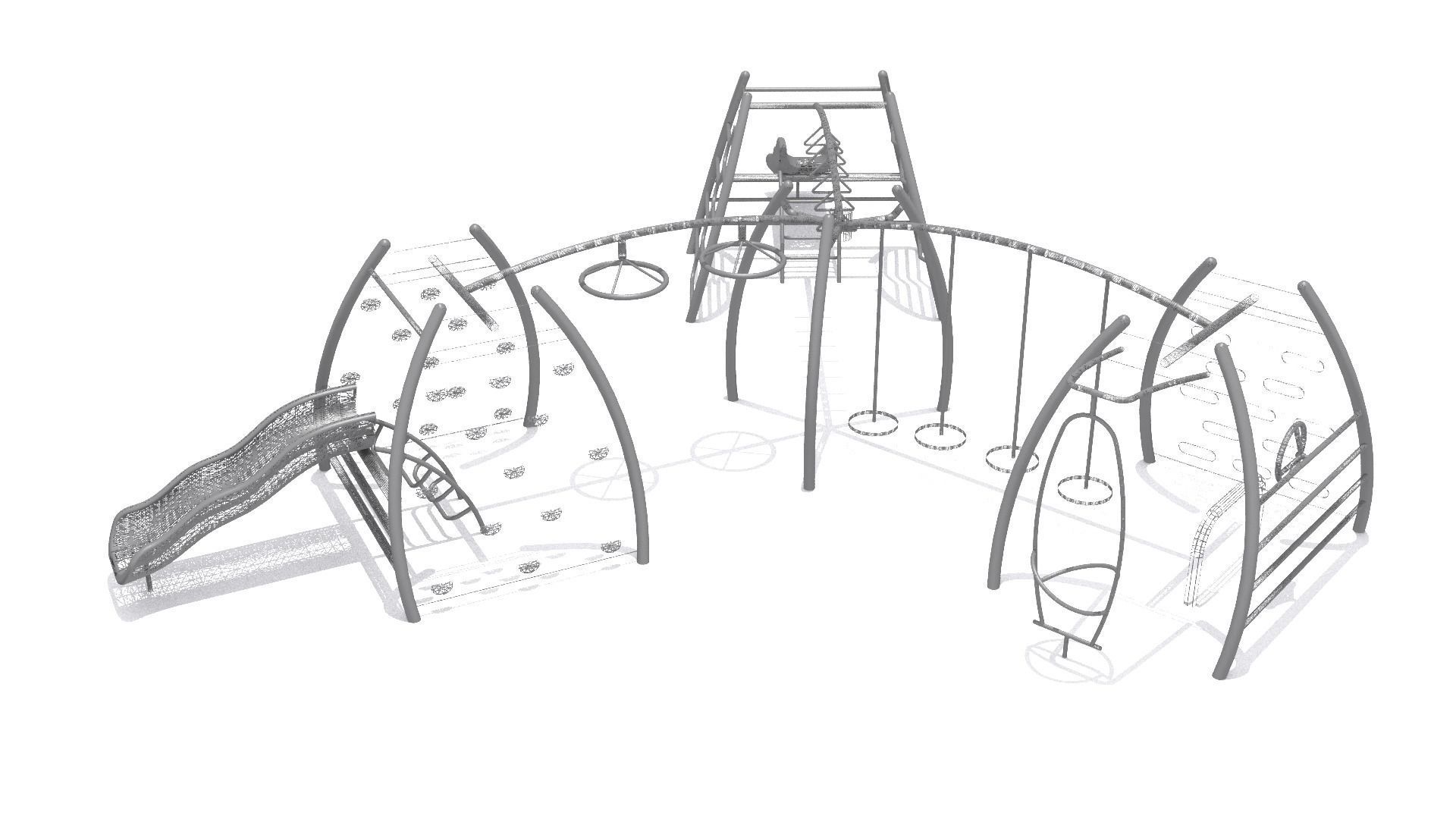 Playground - Climber Challenge Low-poly 3D model_7