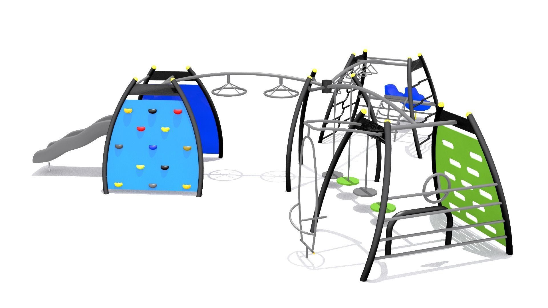 Playground - Climber Challenge Low-poly 3D model_1