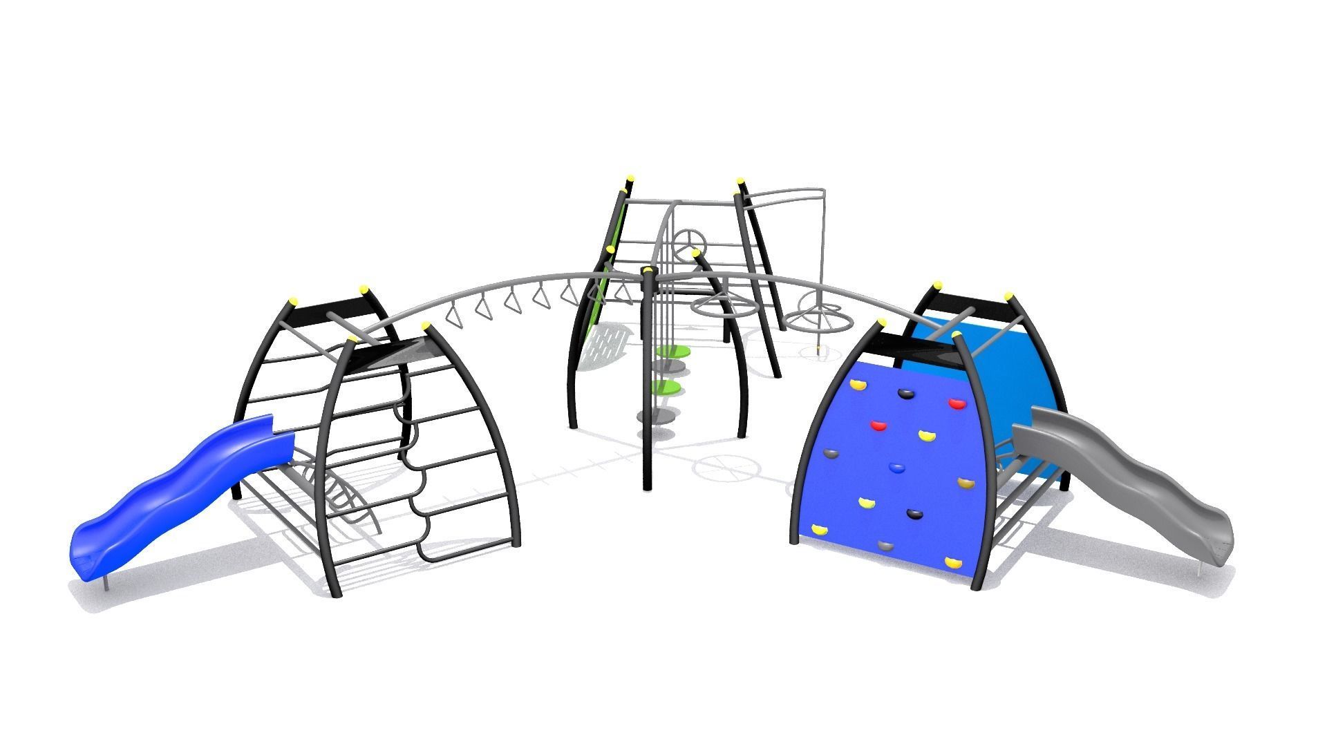Playground - Climber Challenge Low-poly 3D model_3