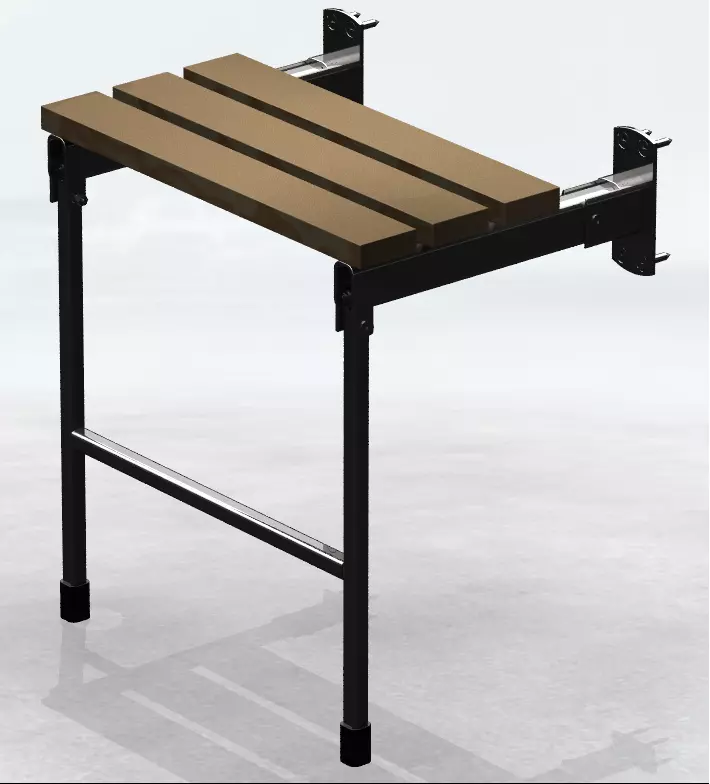 Fold Down Shower Seat Support Legs 3D print model