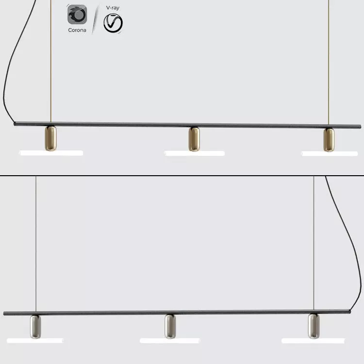 Nedgis Linear Chandelier 3D model_0