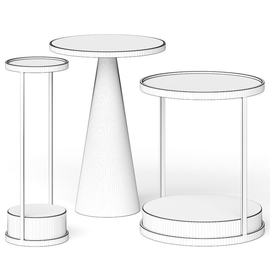 Williams Sonoma Home Accent Set Coffee Tables 3D model_1